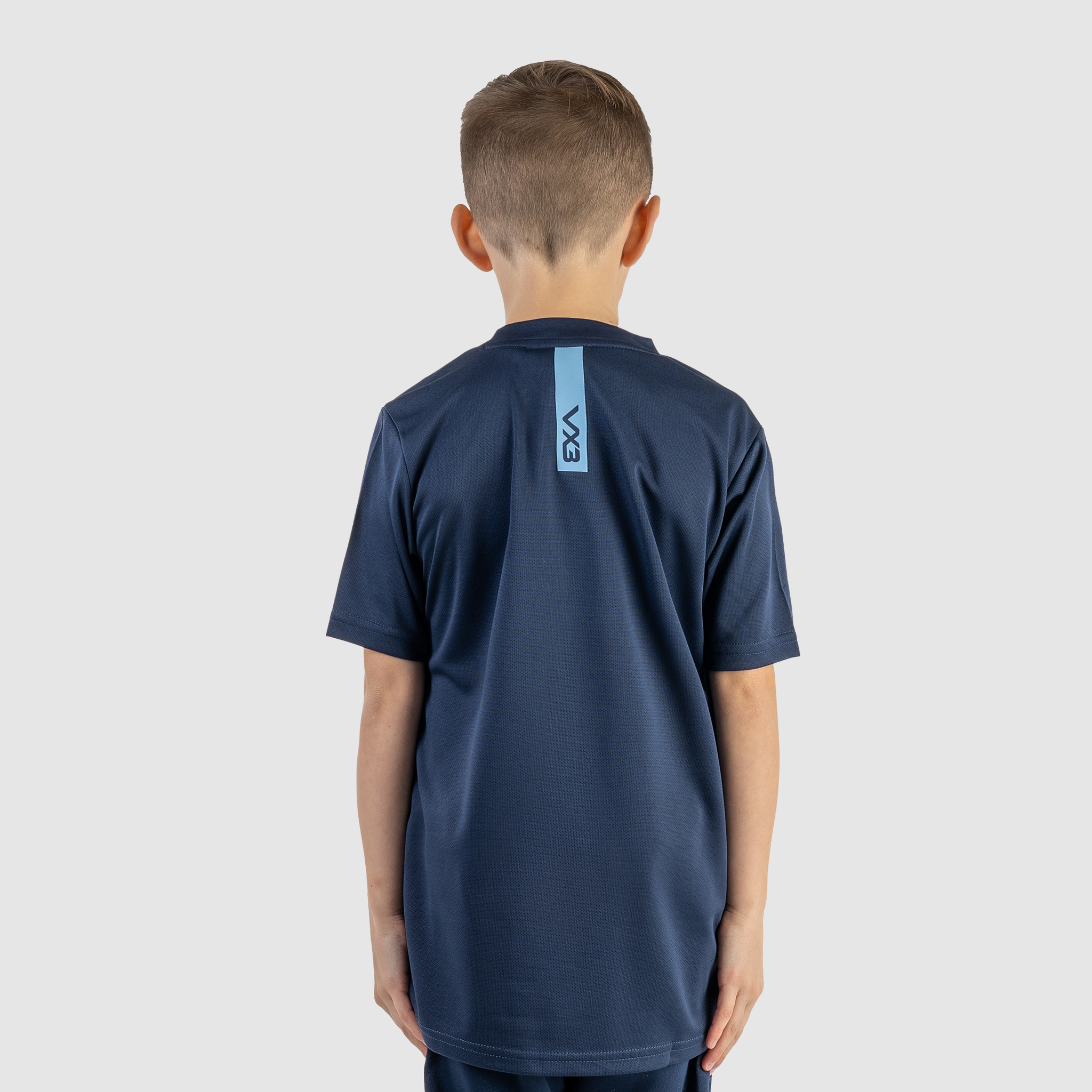 Fortis Youth Tee Navy/Sky