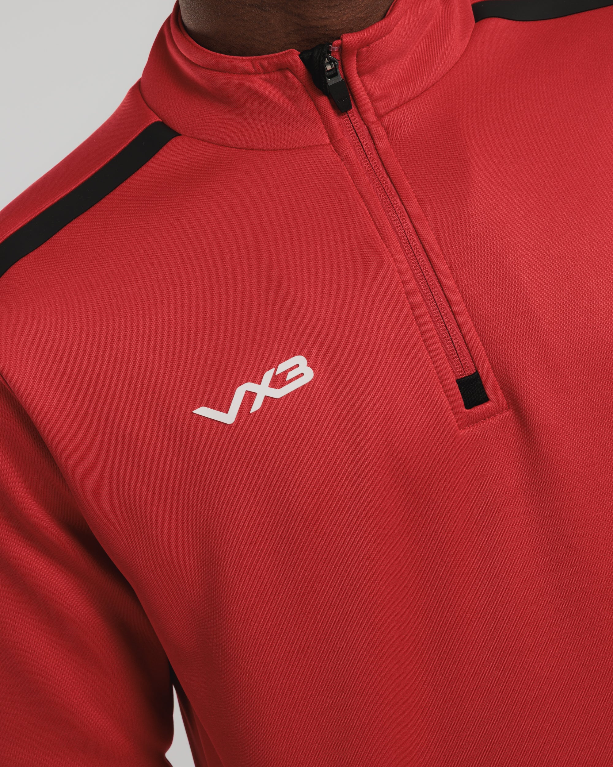 Fortis Quarter Zip Sweat Red/Black