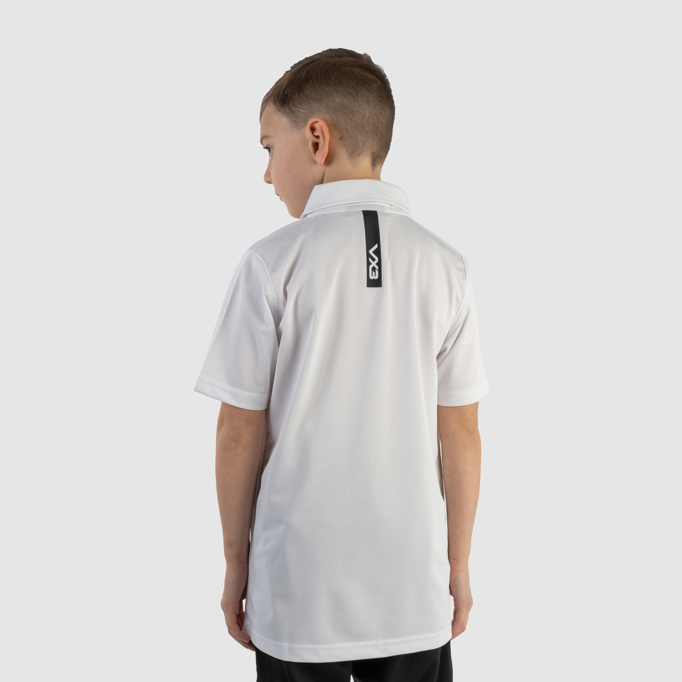 Fortis Youth Polo White/Black