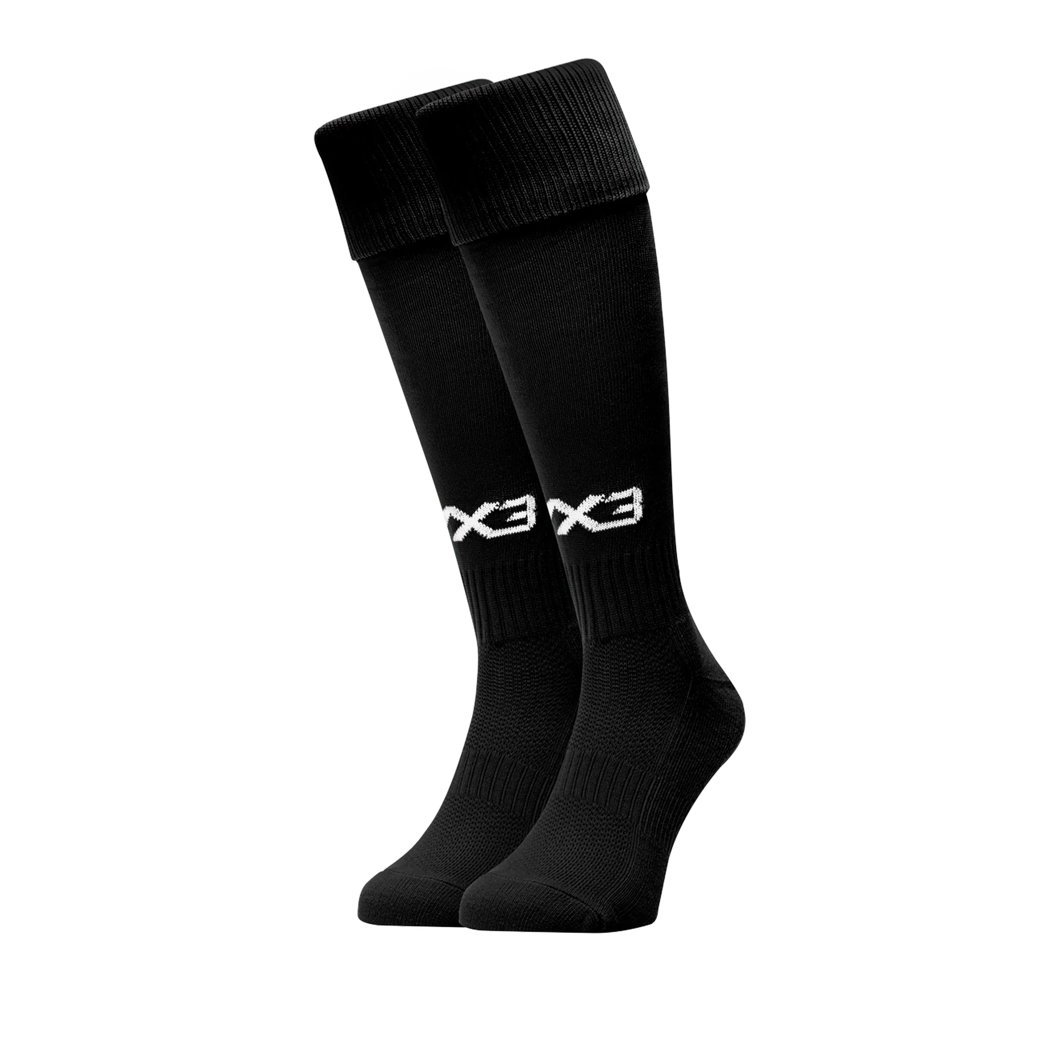 Peebles Hockey Club Youth Plain Playing Socks Black