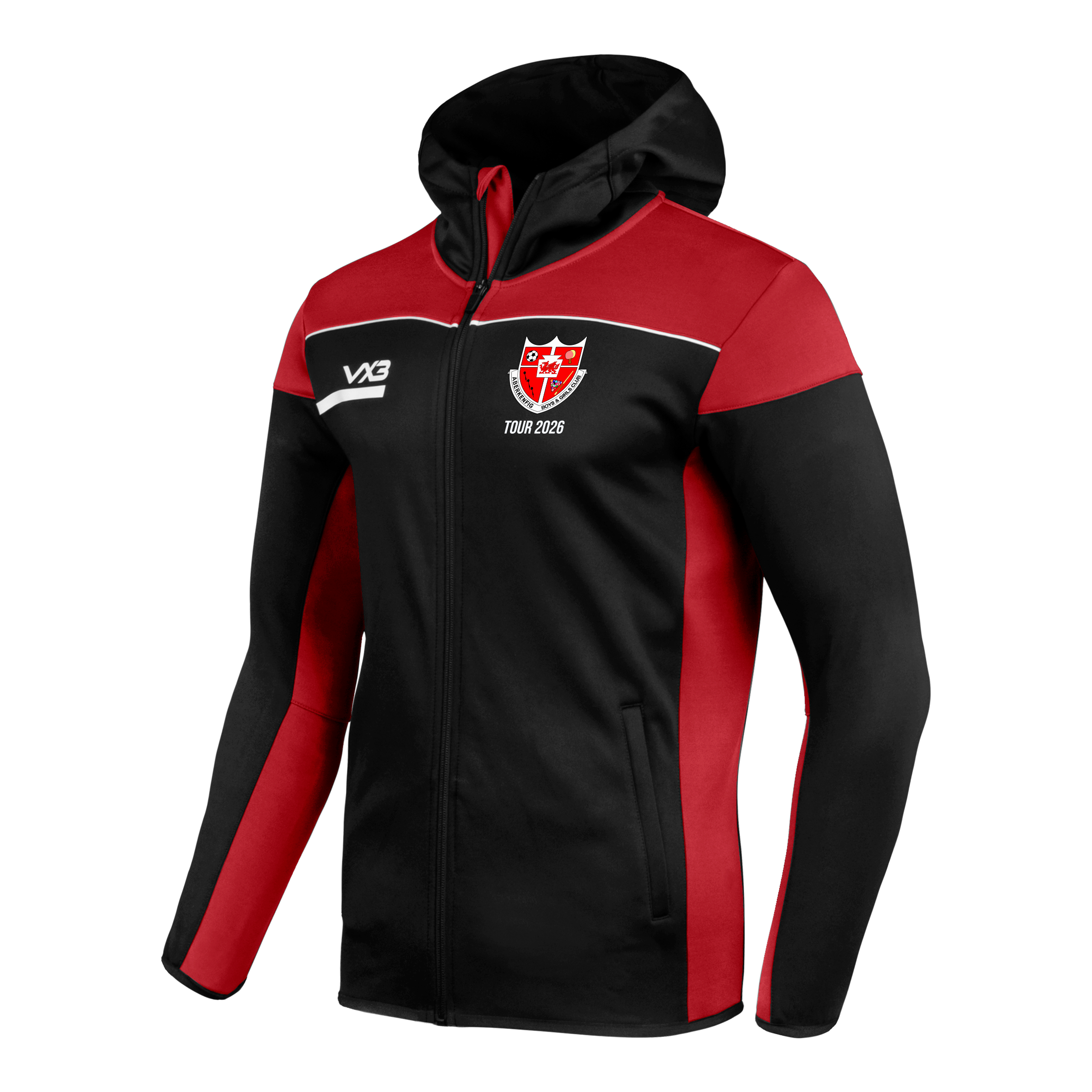 Aberkenfig BGC Opus Zoodie Youth - Black Red - TOUR 2026