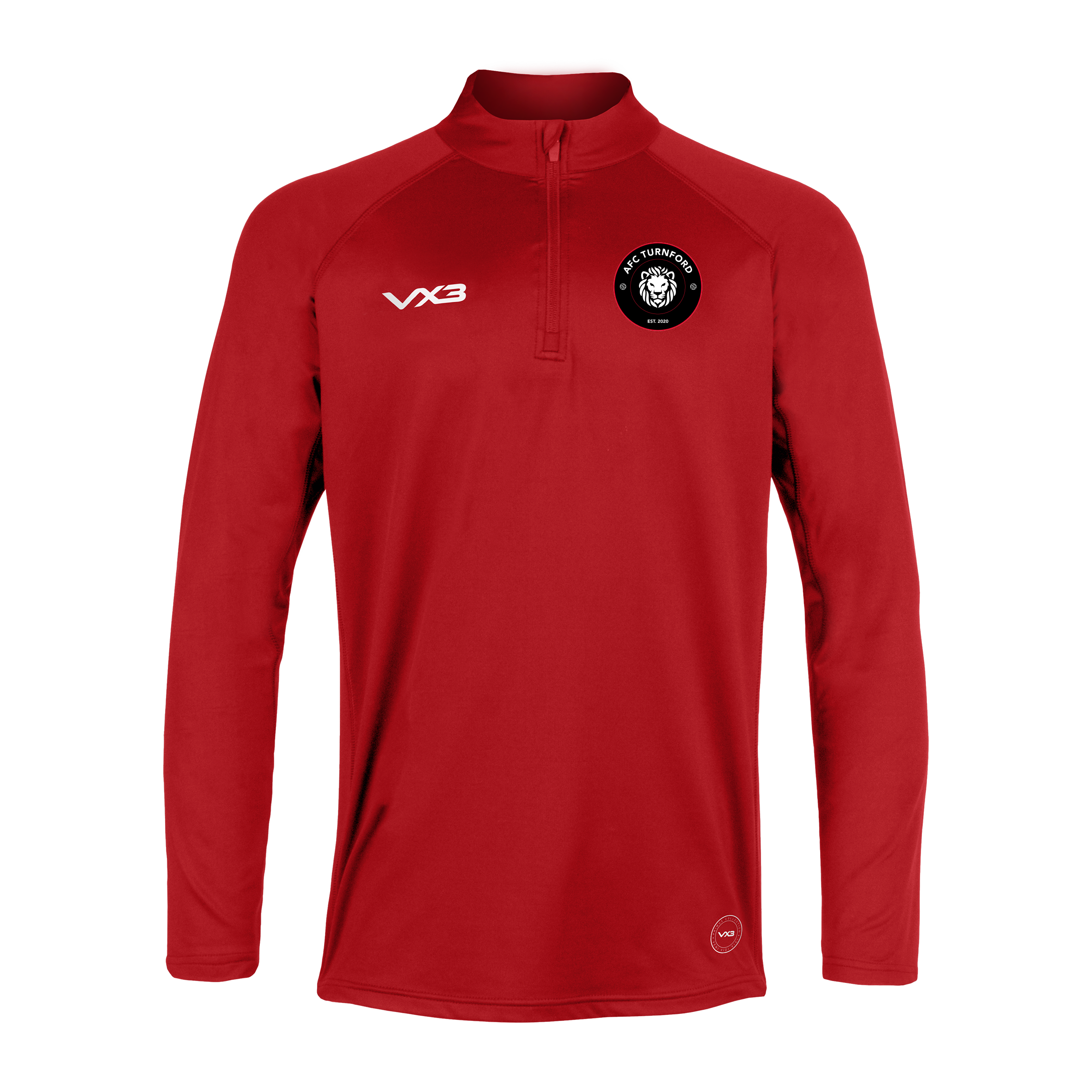 AFC Turnford Primus Quarter Zip Red