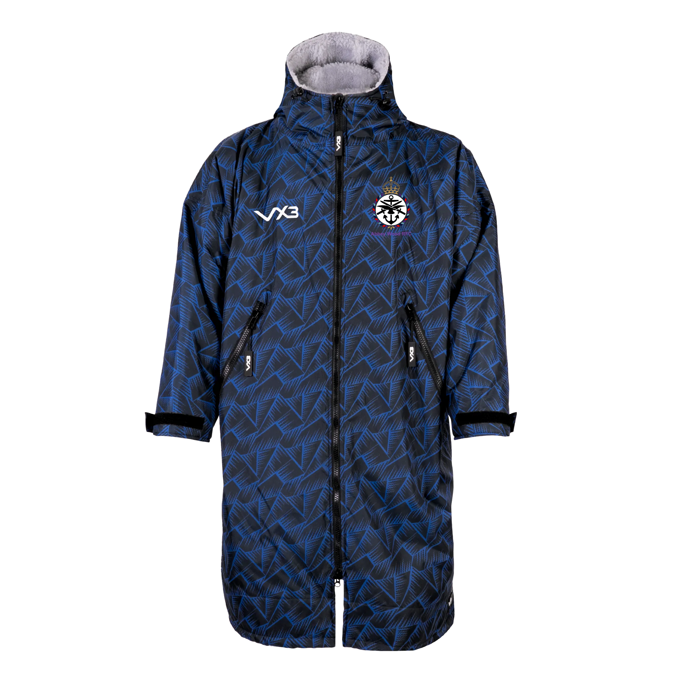 Abbey Wood RFC Duro Elite Sports Robe Marine/Grey