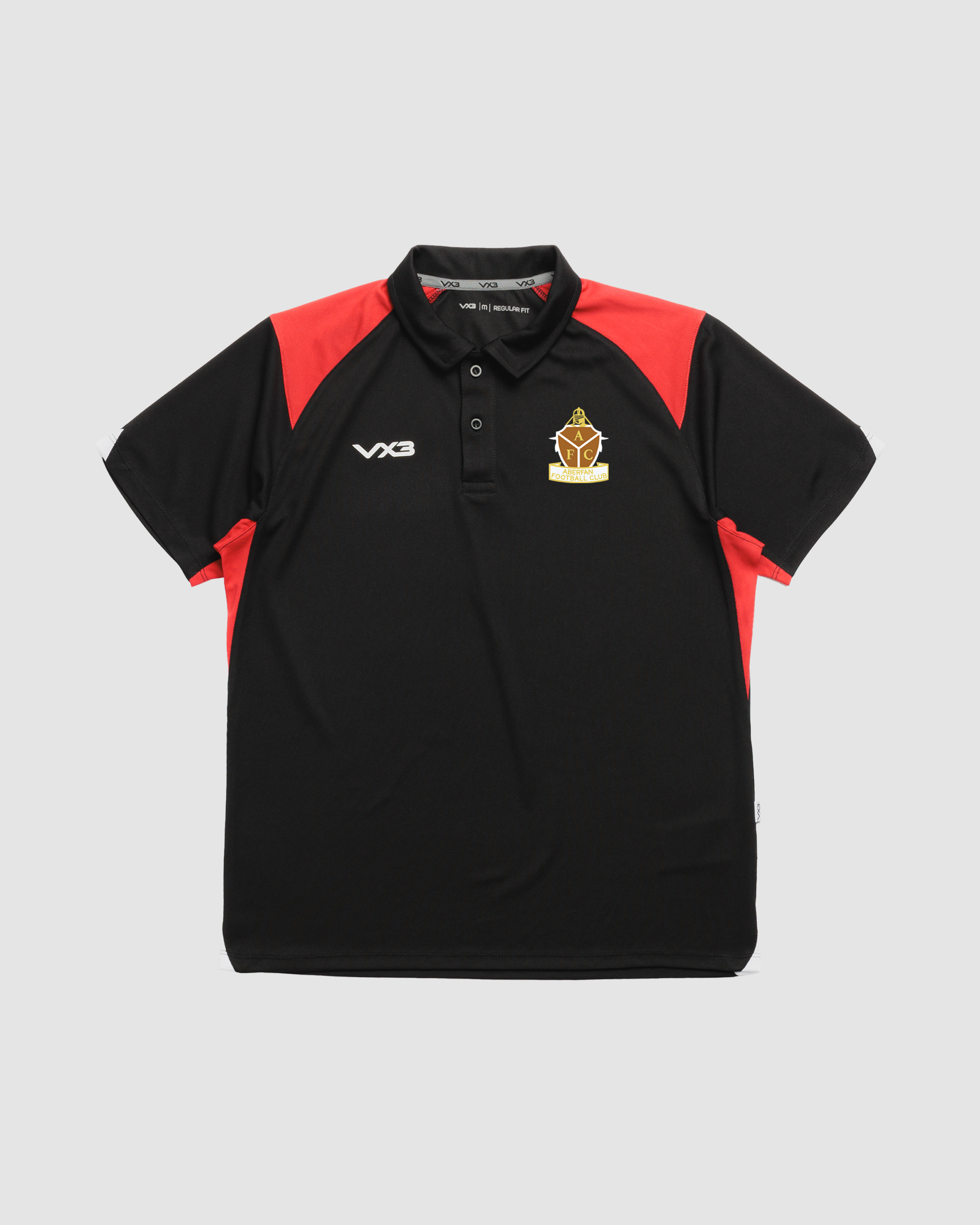 Aberfan FC Black Vertex Polo