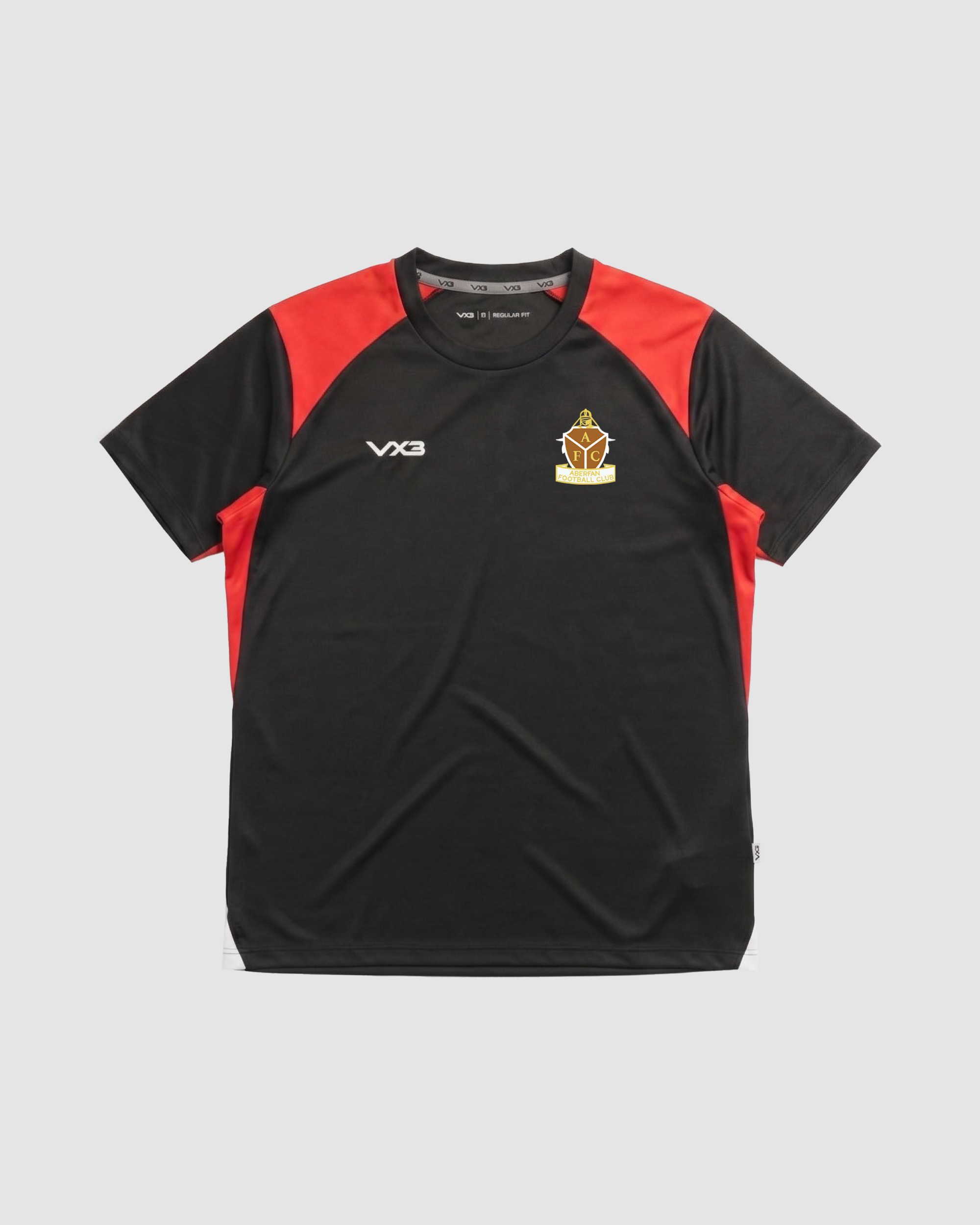 Aberfan FC Black Vertex Youth Tee