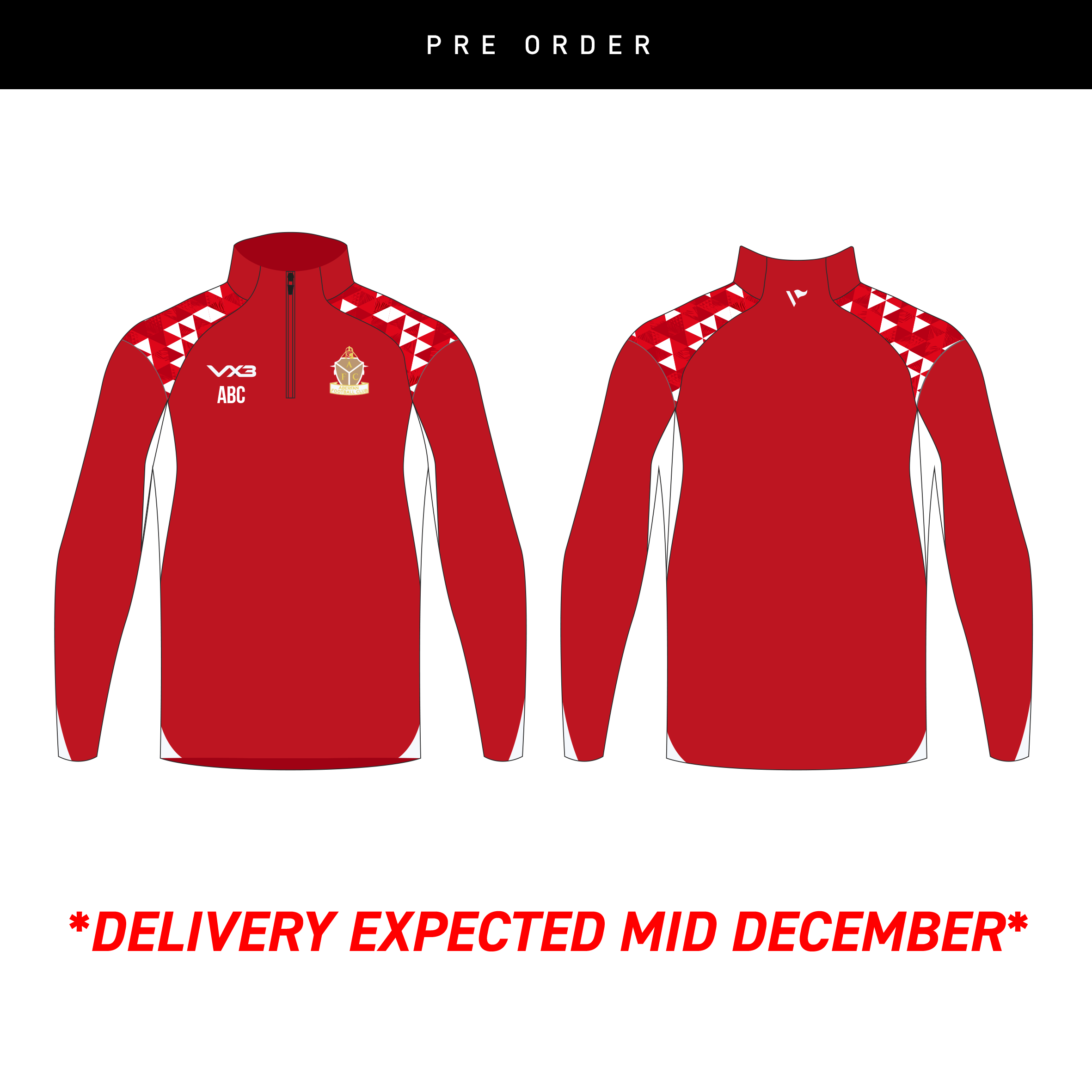 Aberfan FC Bespoke Vertex Quarter Zip