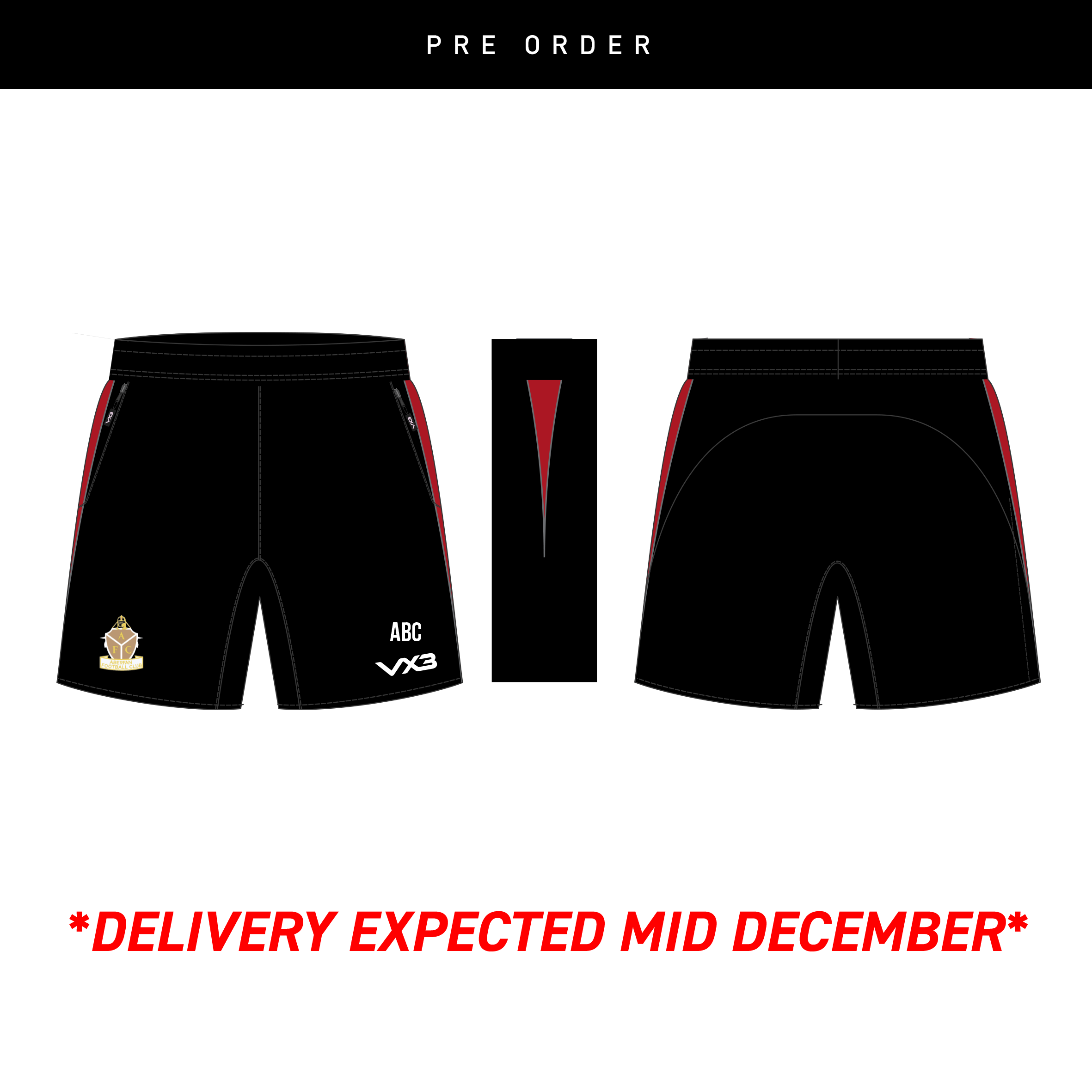 Aberfan FC Bespoke Vertex Shorts