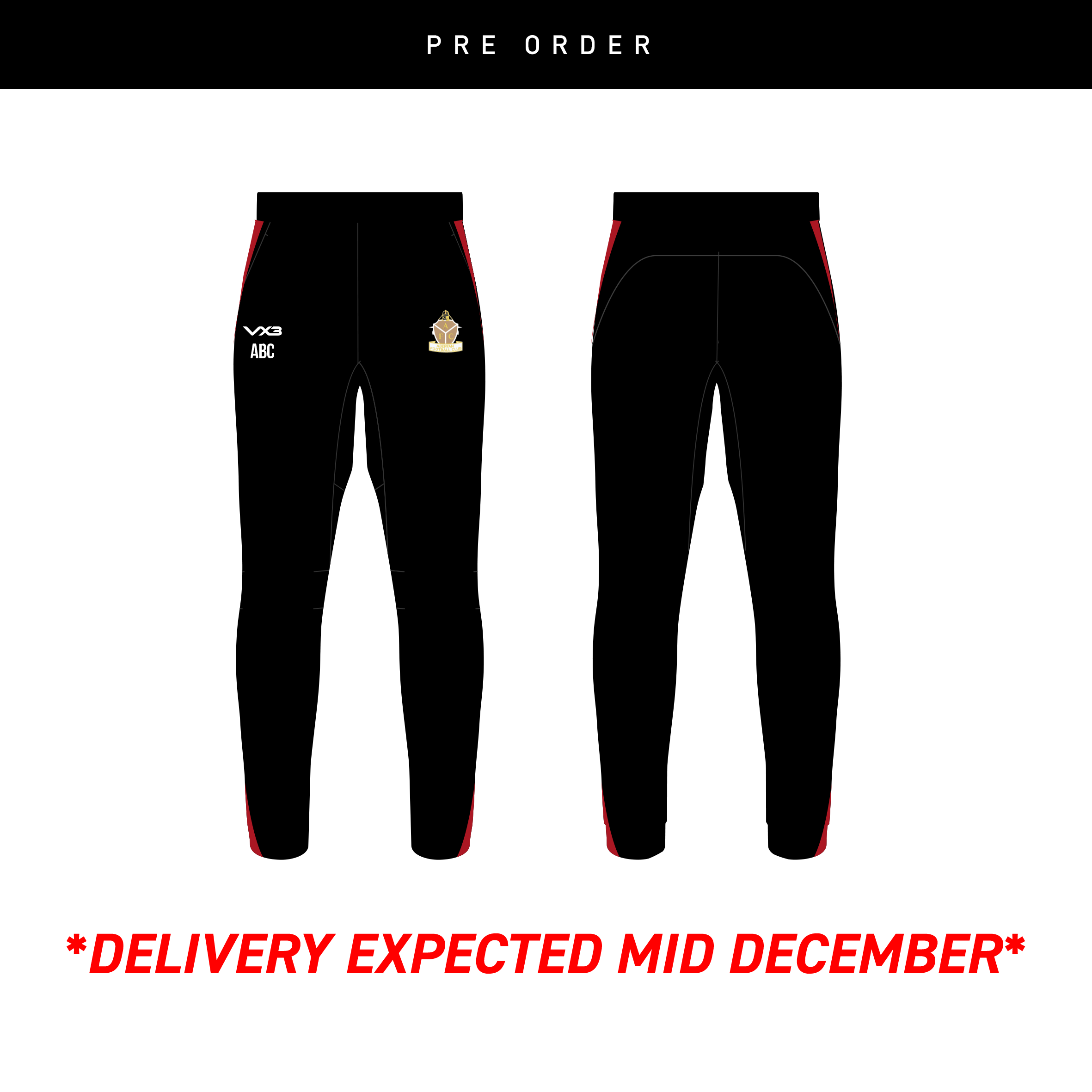 Aberfan FC Bespoke Vertex Youth Skinny Pants