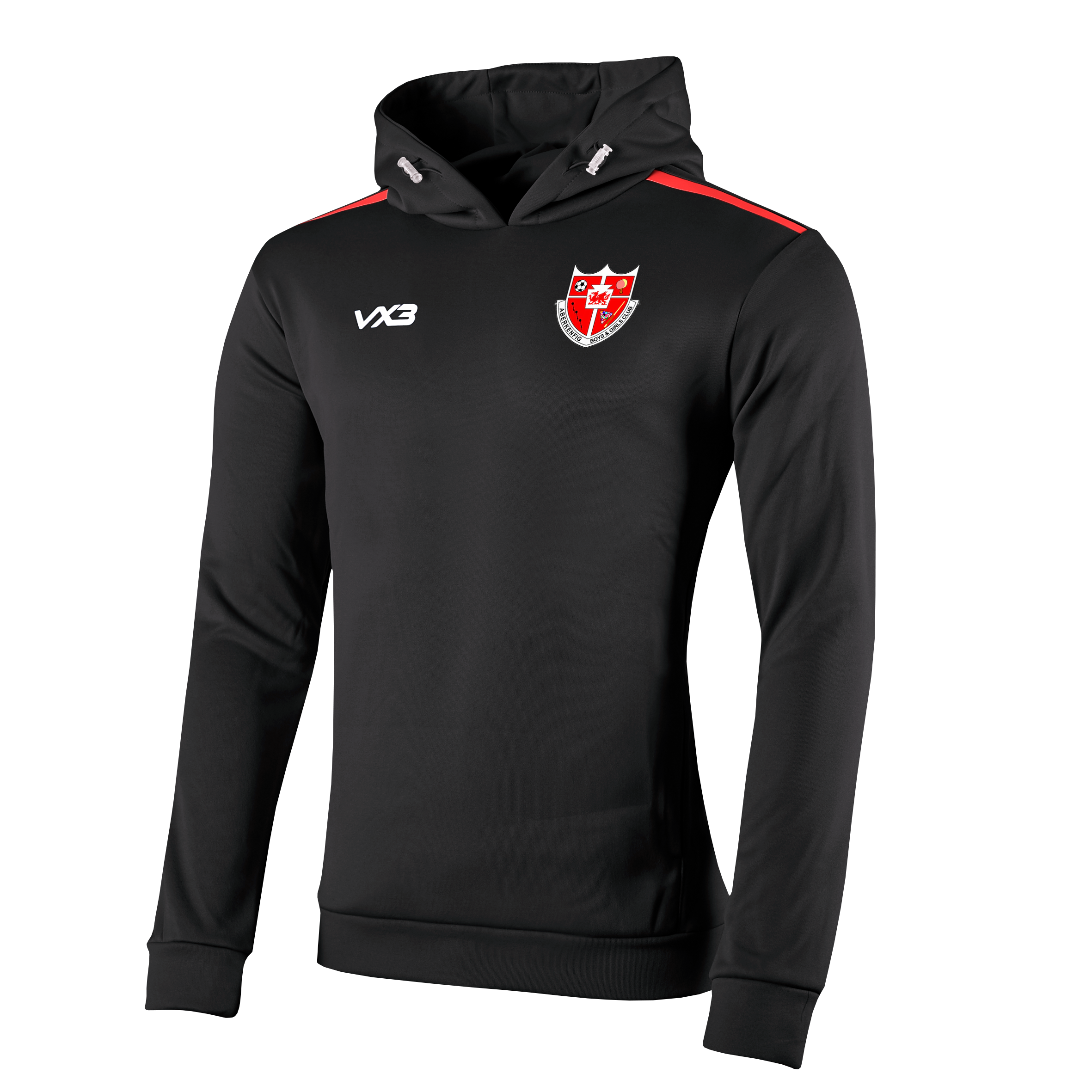 Aberkenfig BGC Fortis Youth Hoodie Black/Red