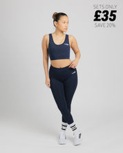 Actus Performance Bra and Legging Set Navy