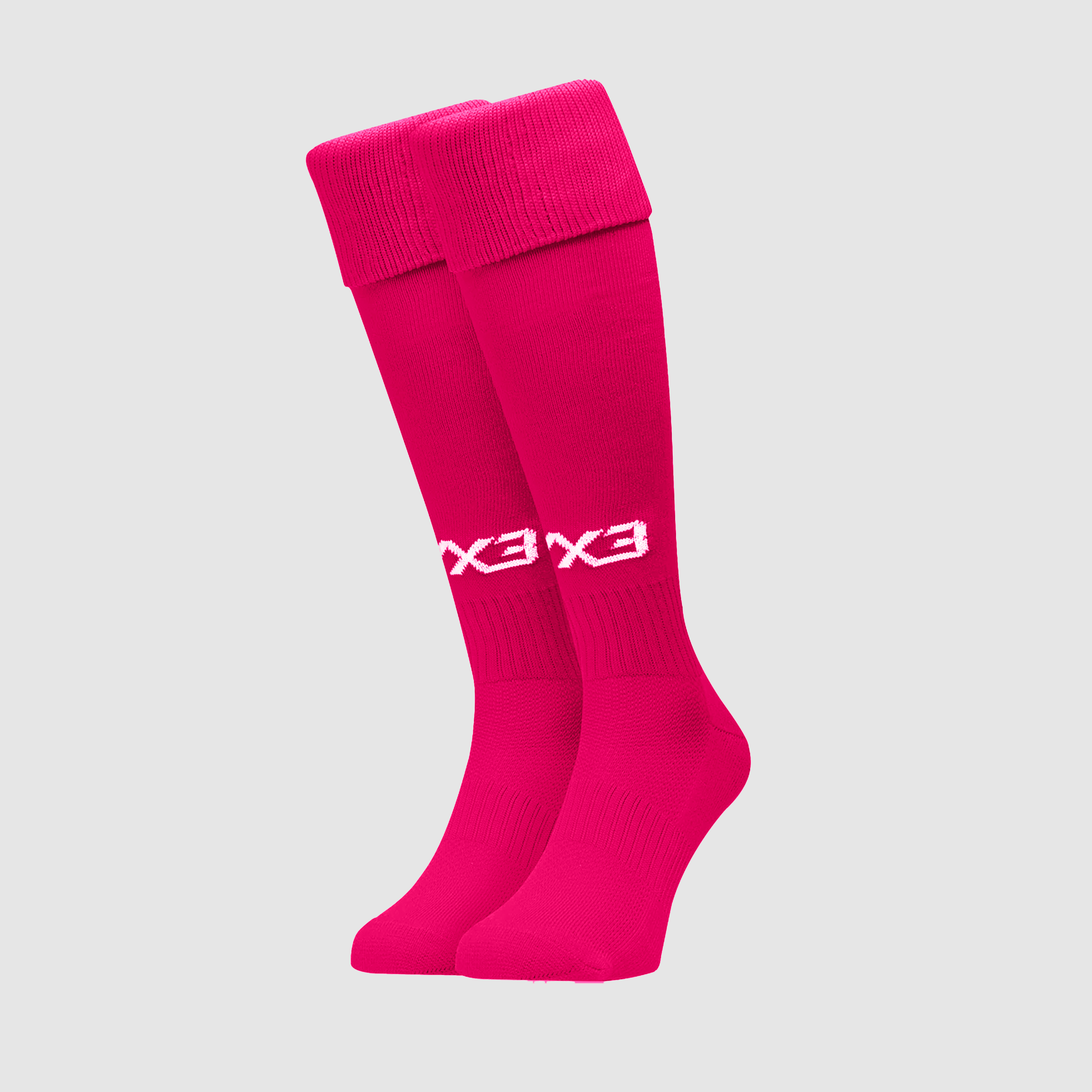Youth Plain Playing Socks Hot Pink