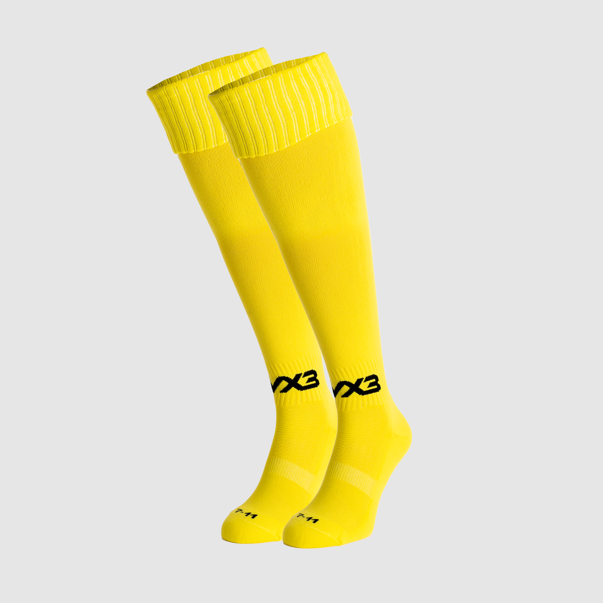 Adults Plain Playing Socks Lemon