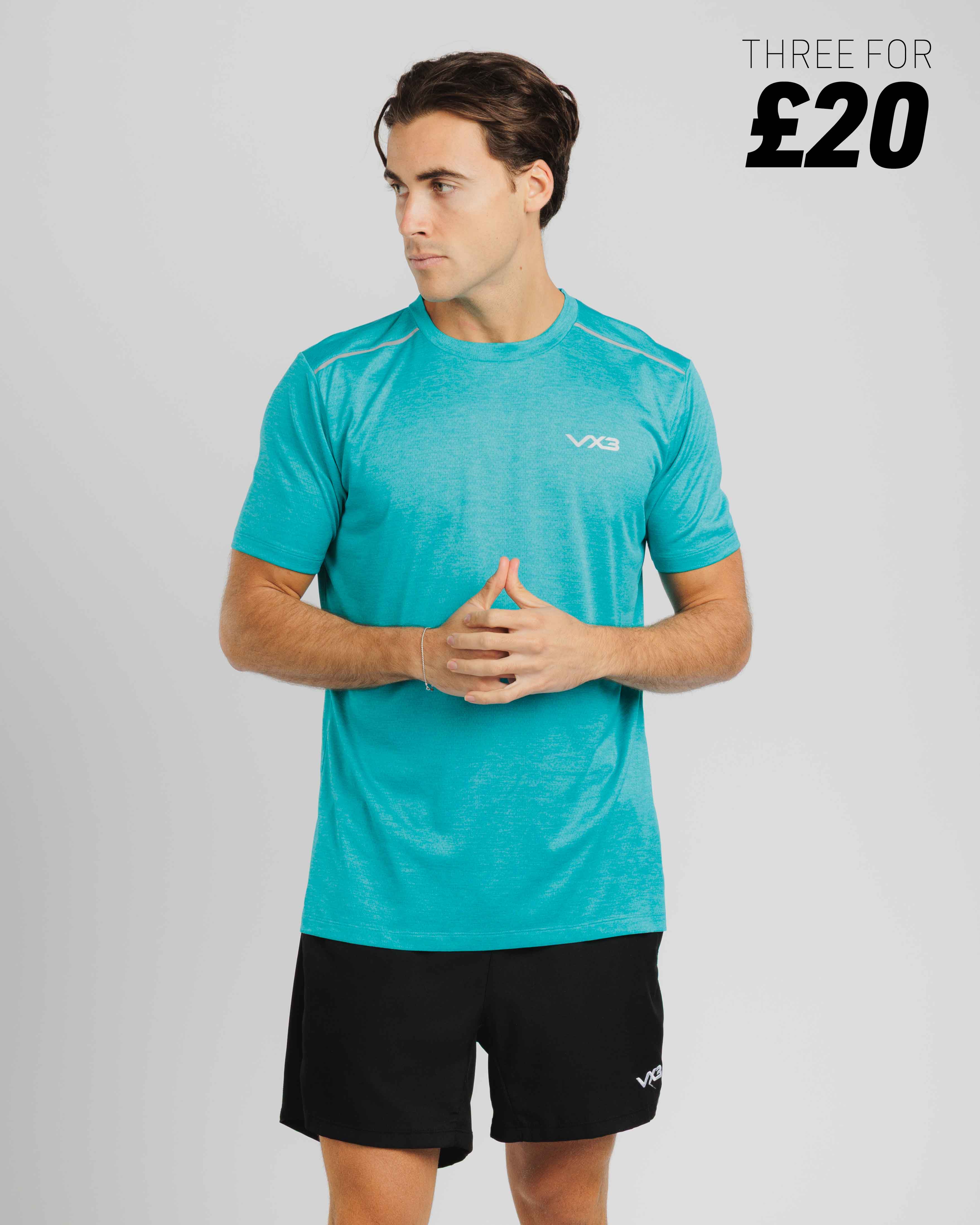 Aerolite Tee - Azure Marl