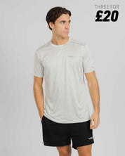Aerolite Tee - Stone Grey Marl