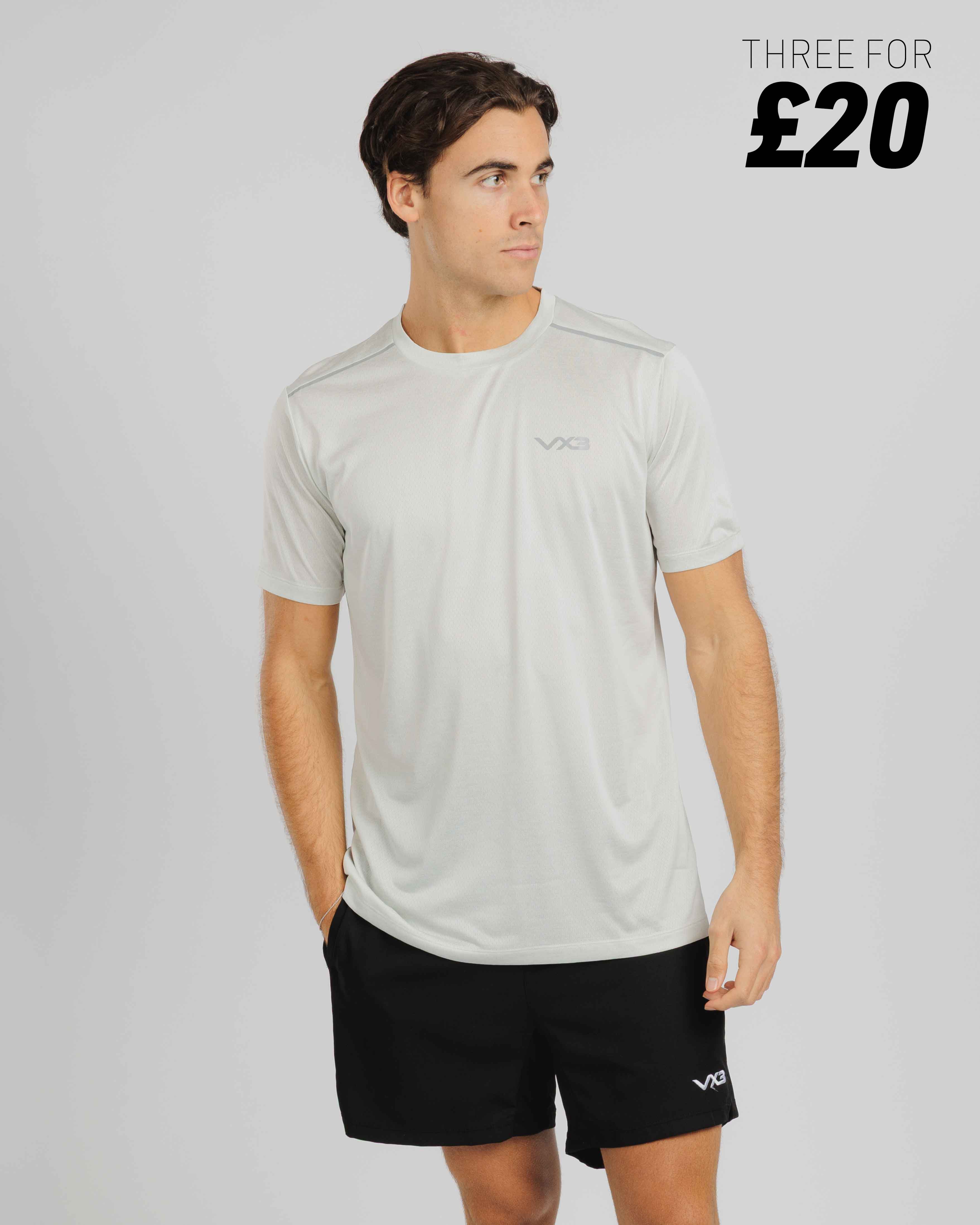 Aerolite Tee - Stone Grey Marl