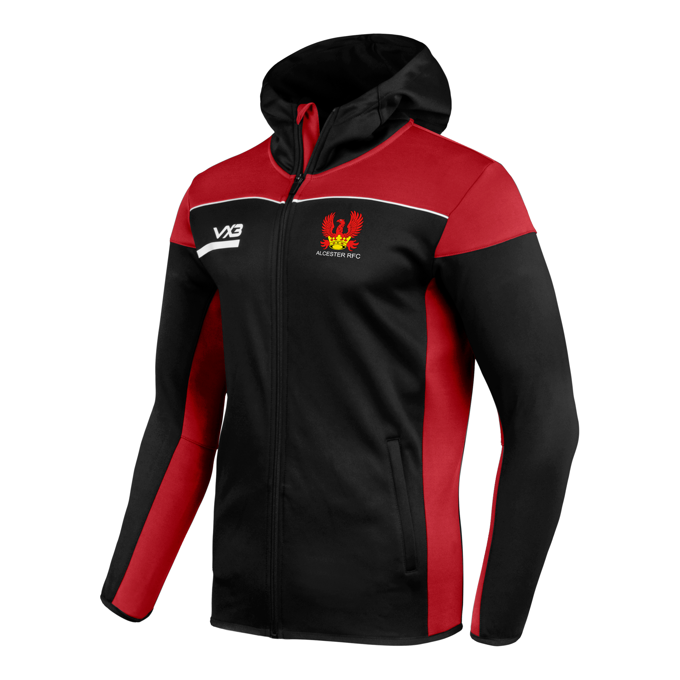 Alcester RFC Opus Zoodie Youth - Black Red