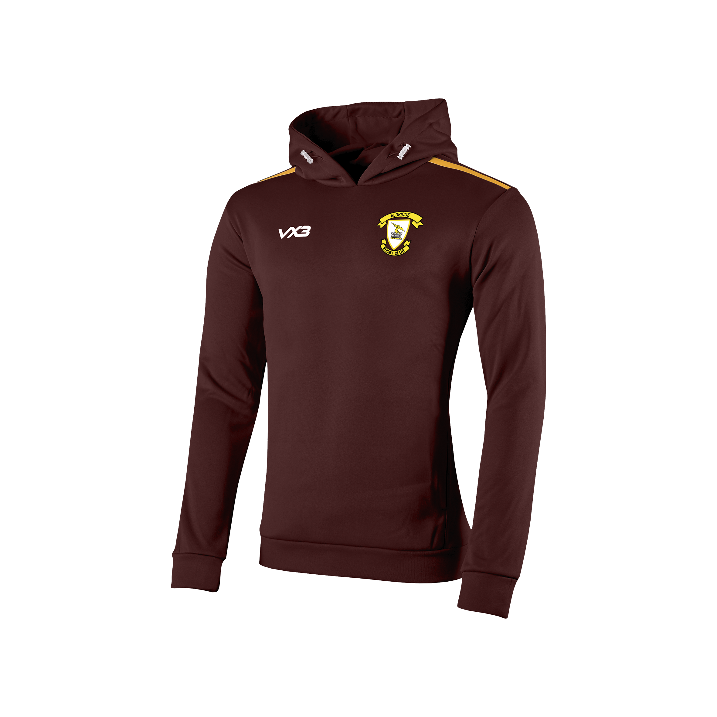 Aldridge Rugby Club Fortis Hoodie Maroon/Amber