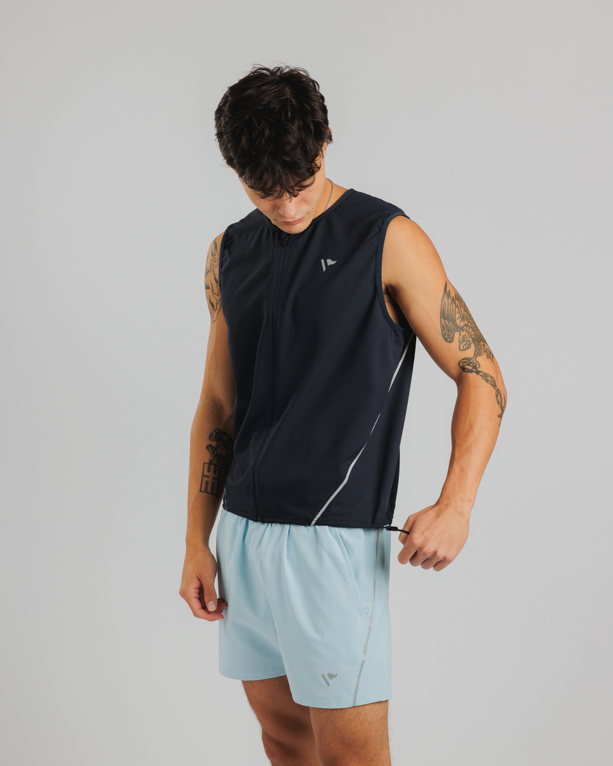 Pace Running Gilet - Faded Black