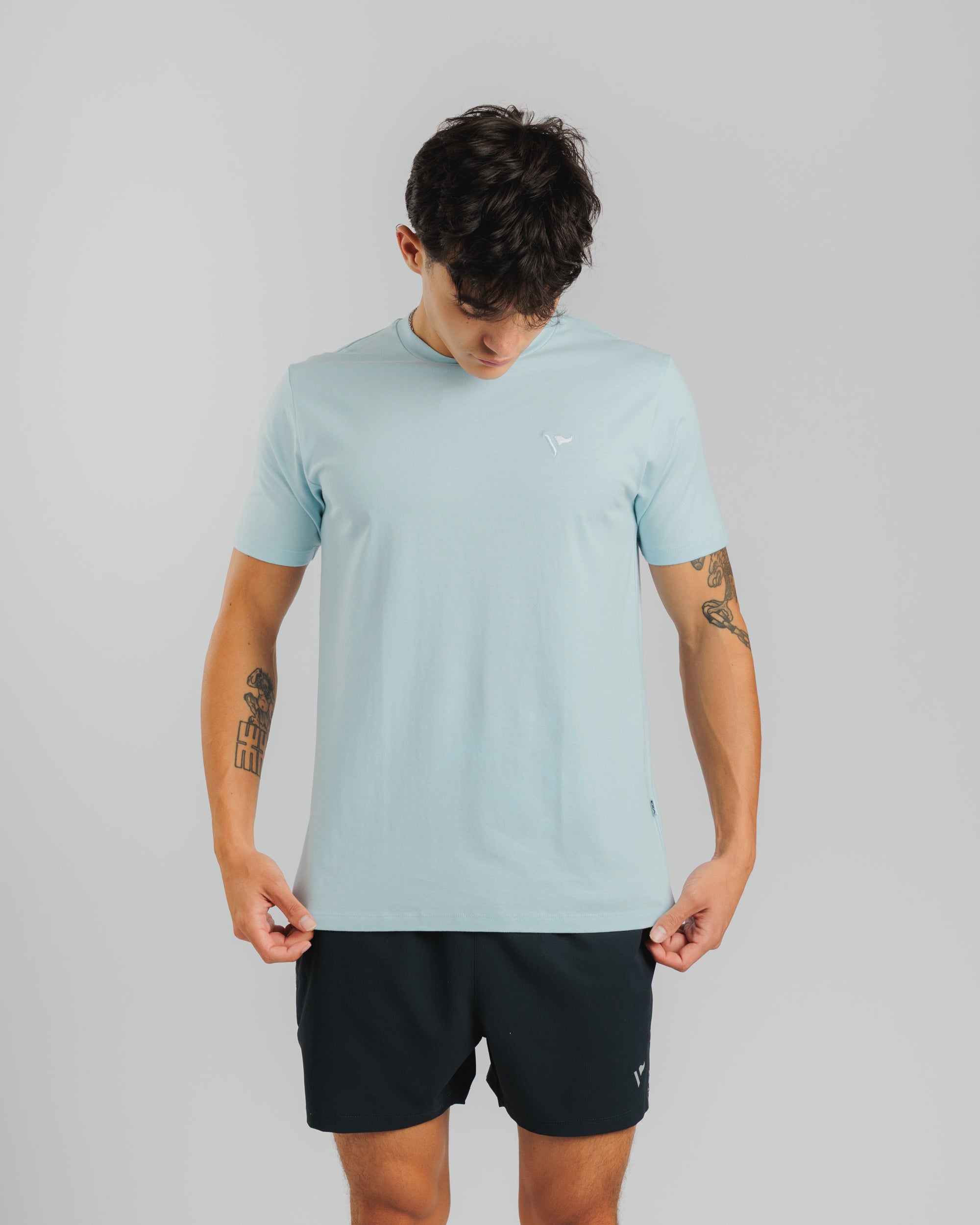 Drift S/S Cotton Tee - Sky Mist