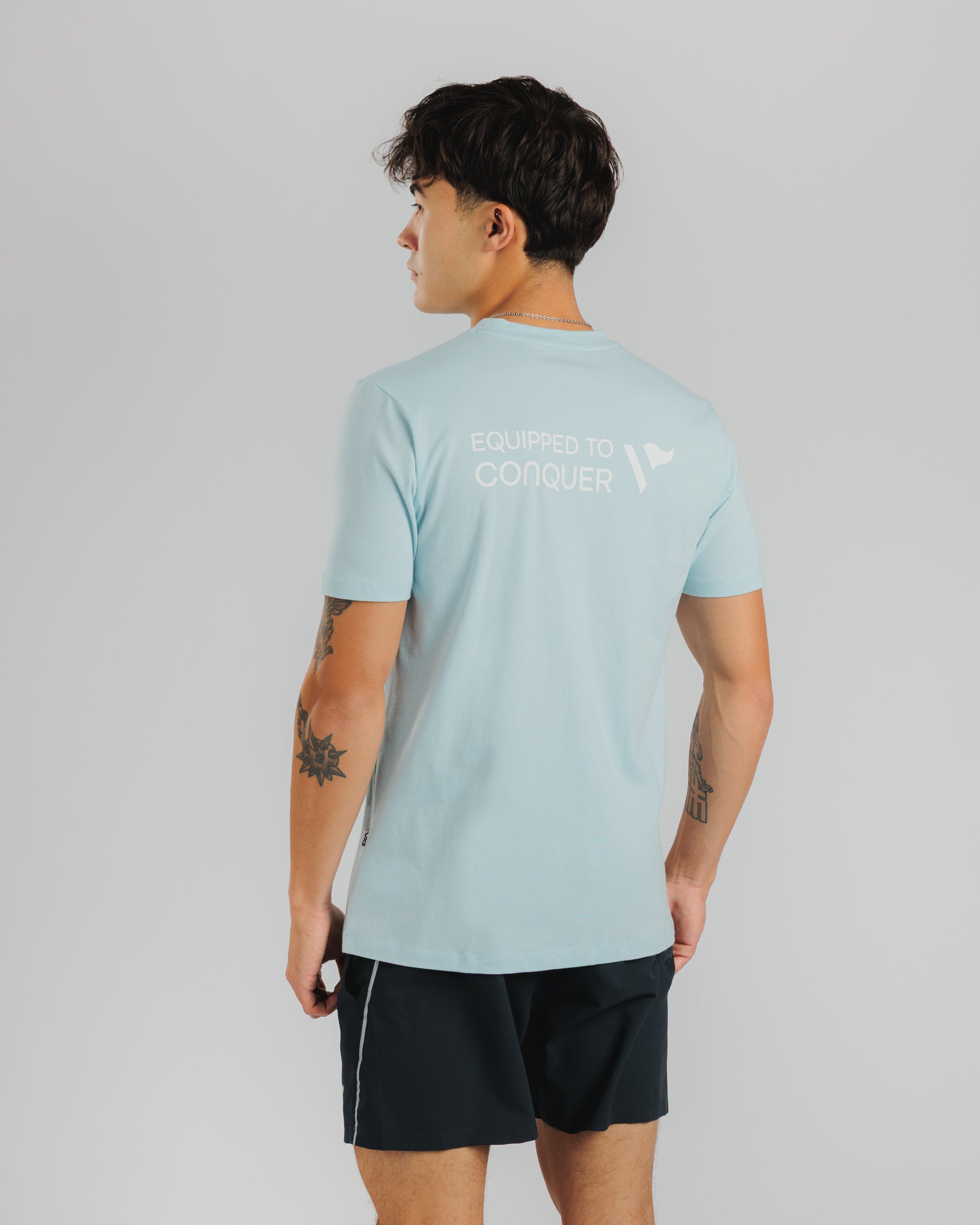 Drift S/S Cotton Tee - Sky Mist