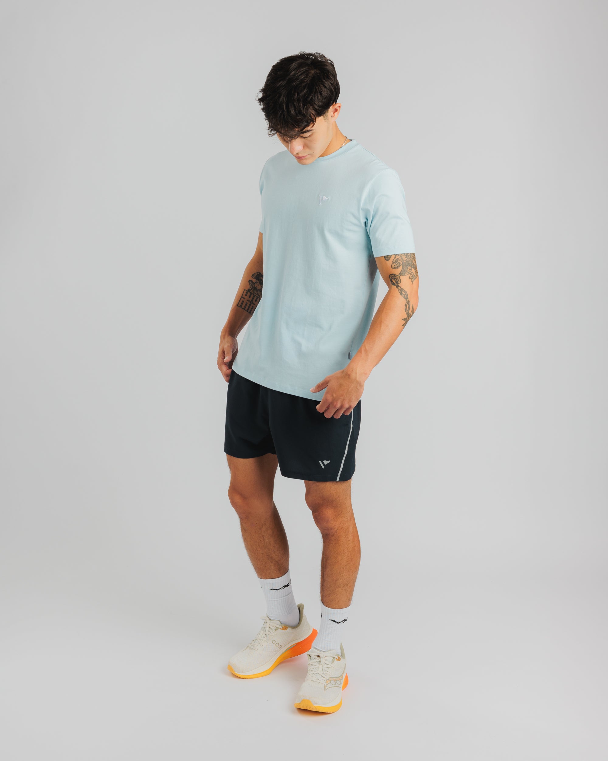 Drift S/S Cotton Tee - Sky Mist