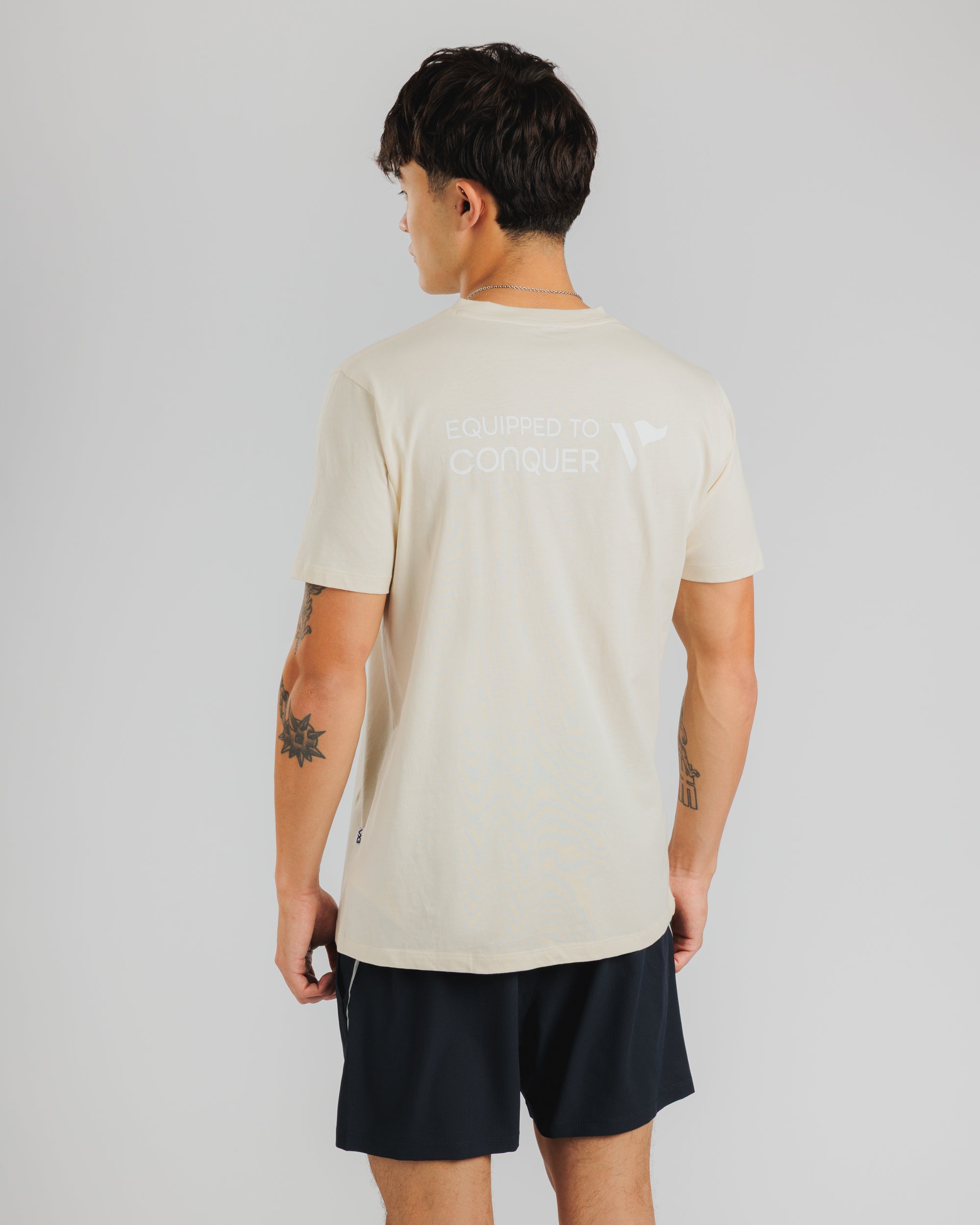 Drift S/S Cotton Tee - Chalk White