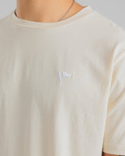 Drift S/S Cotton Tee - Chalk White