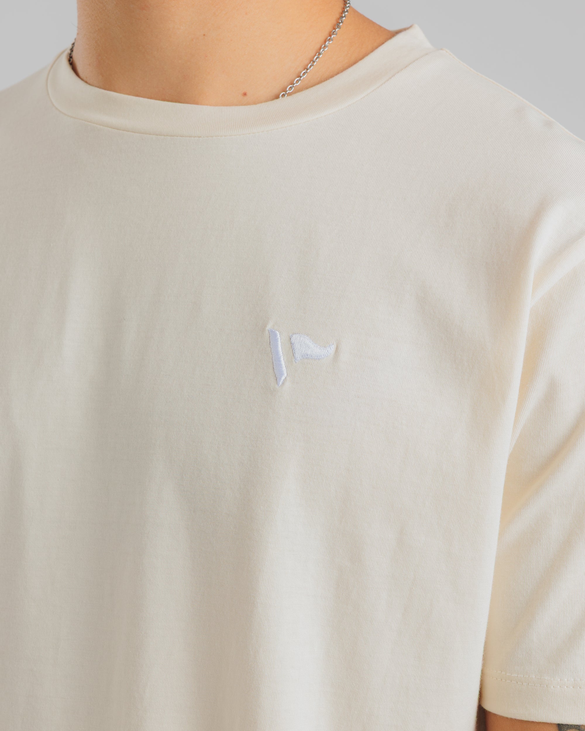 Drift S/S Cotton Tee - Chalk White