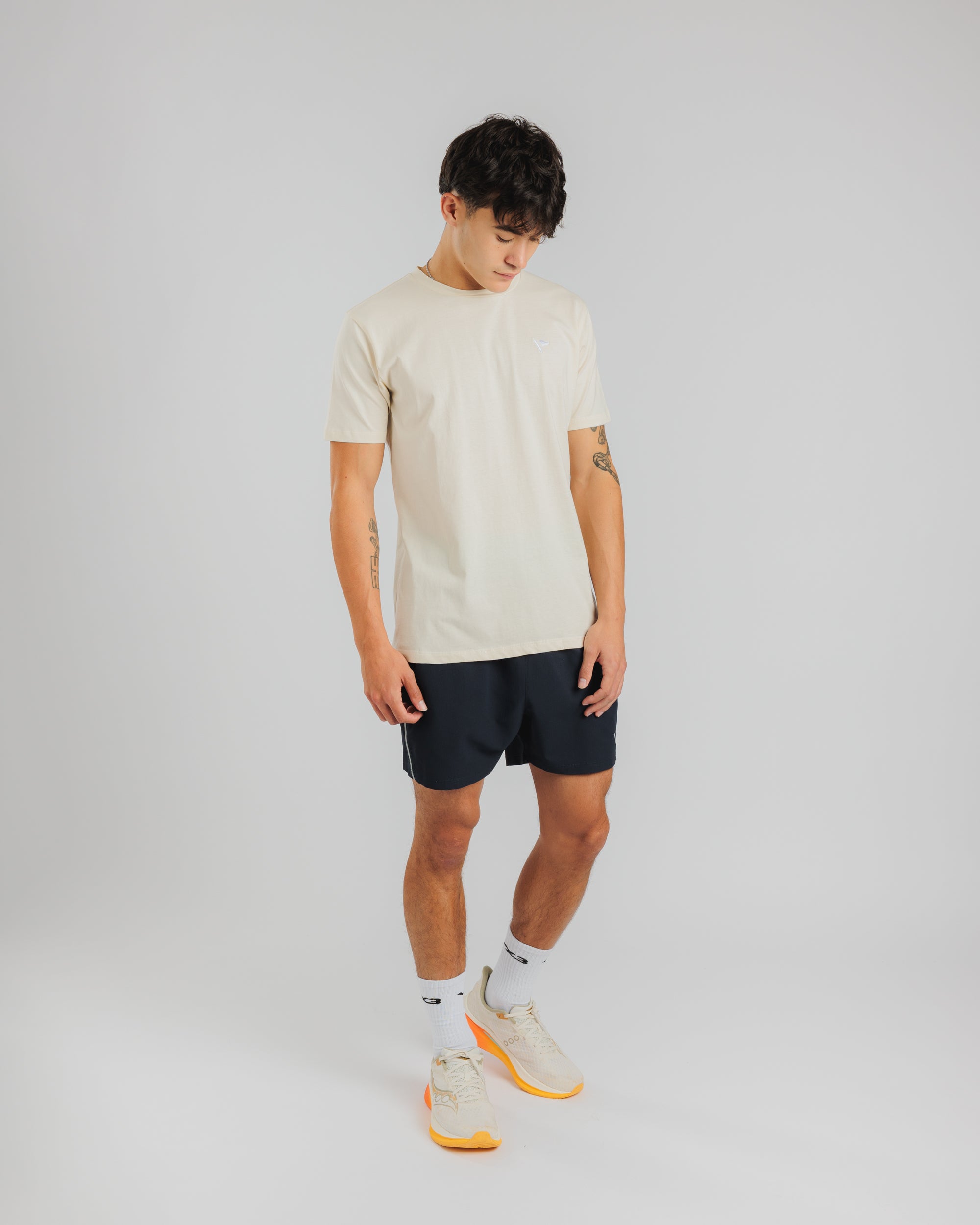 Drift S/S Cotton Tee - Chalk White