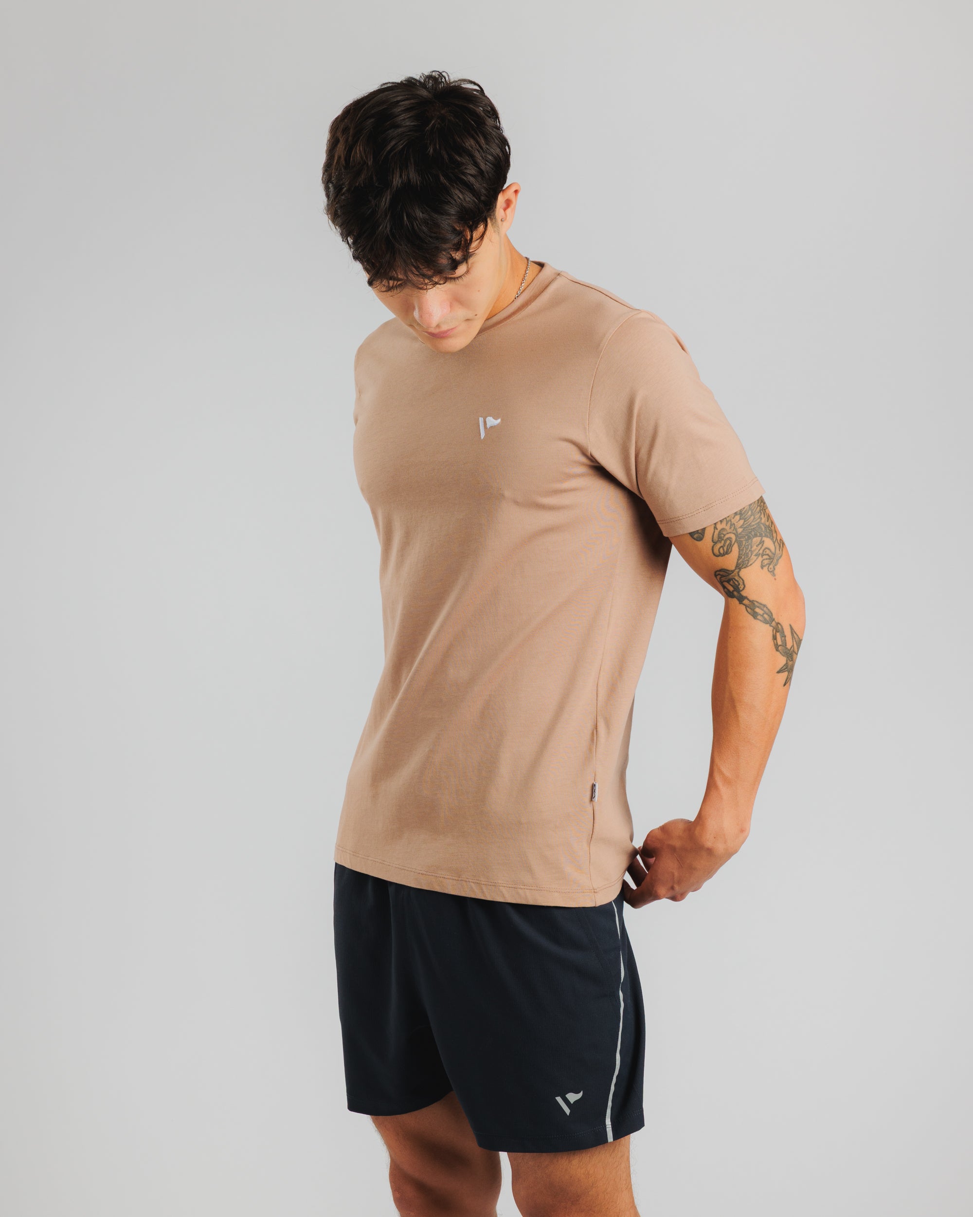 Drift S/S Cotton Tee - Driftwood