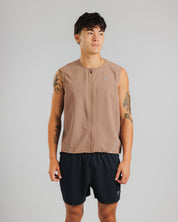 Pace Running Gilet - Driftwood