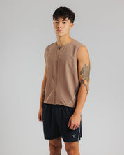 Pace Running Gilet - Driftwood