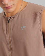 Pace Running Gilet - Driftwood