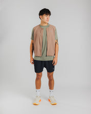 Pace Running Gilet - Driftwood