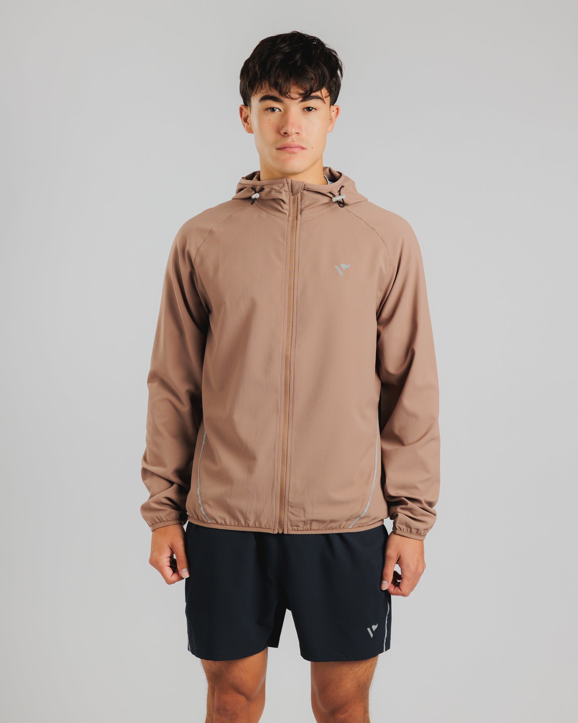 Pursuit Running Jacket - Driftwood