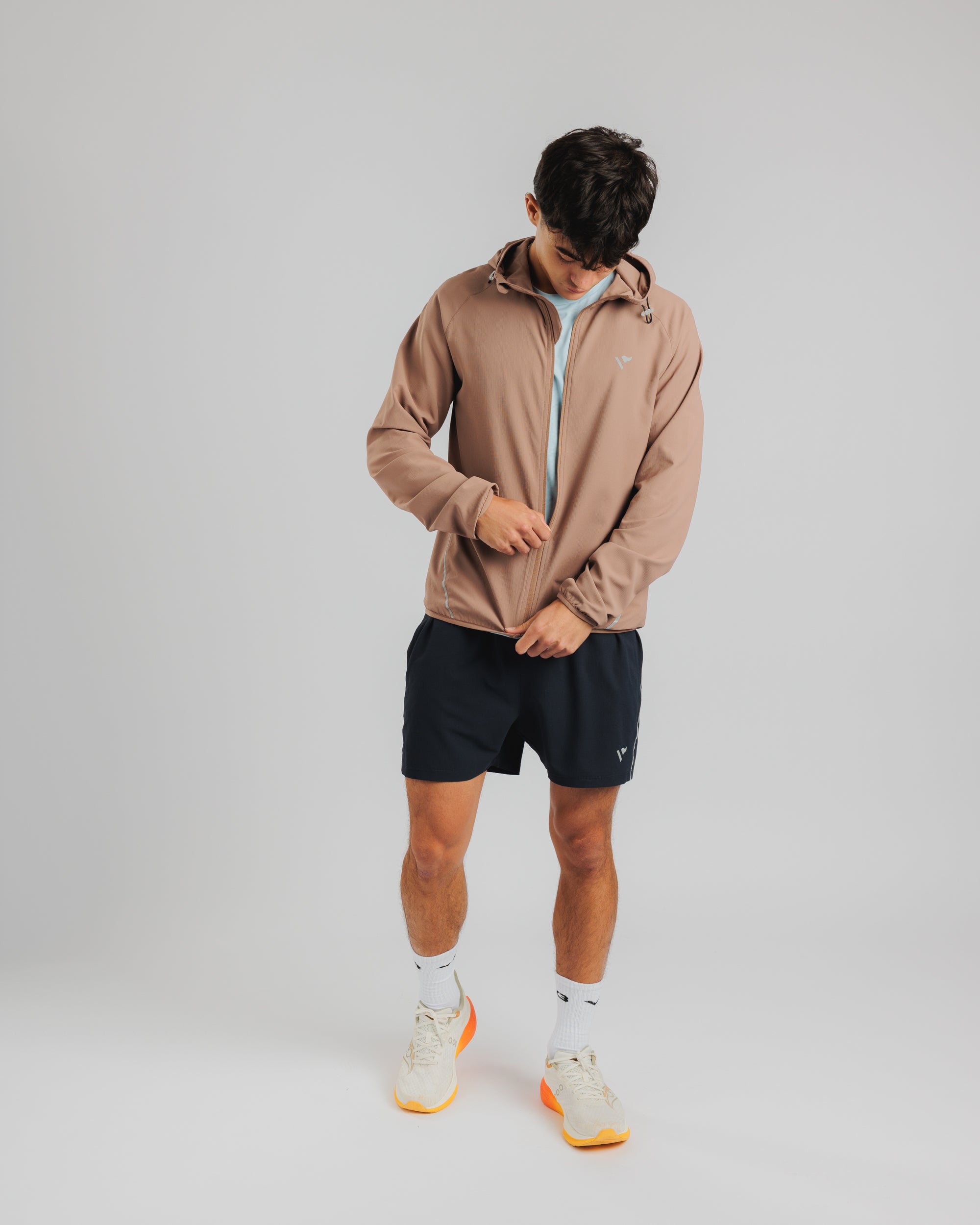 Pursuit Running Jacket - Driftwood