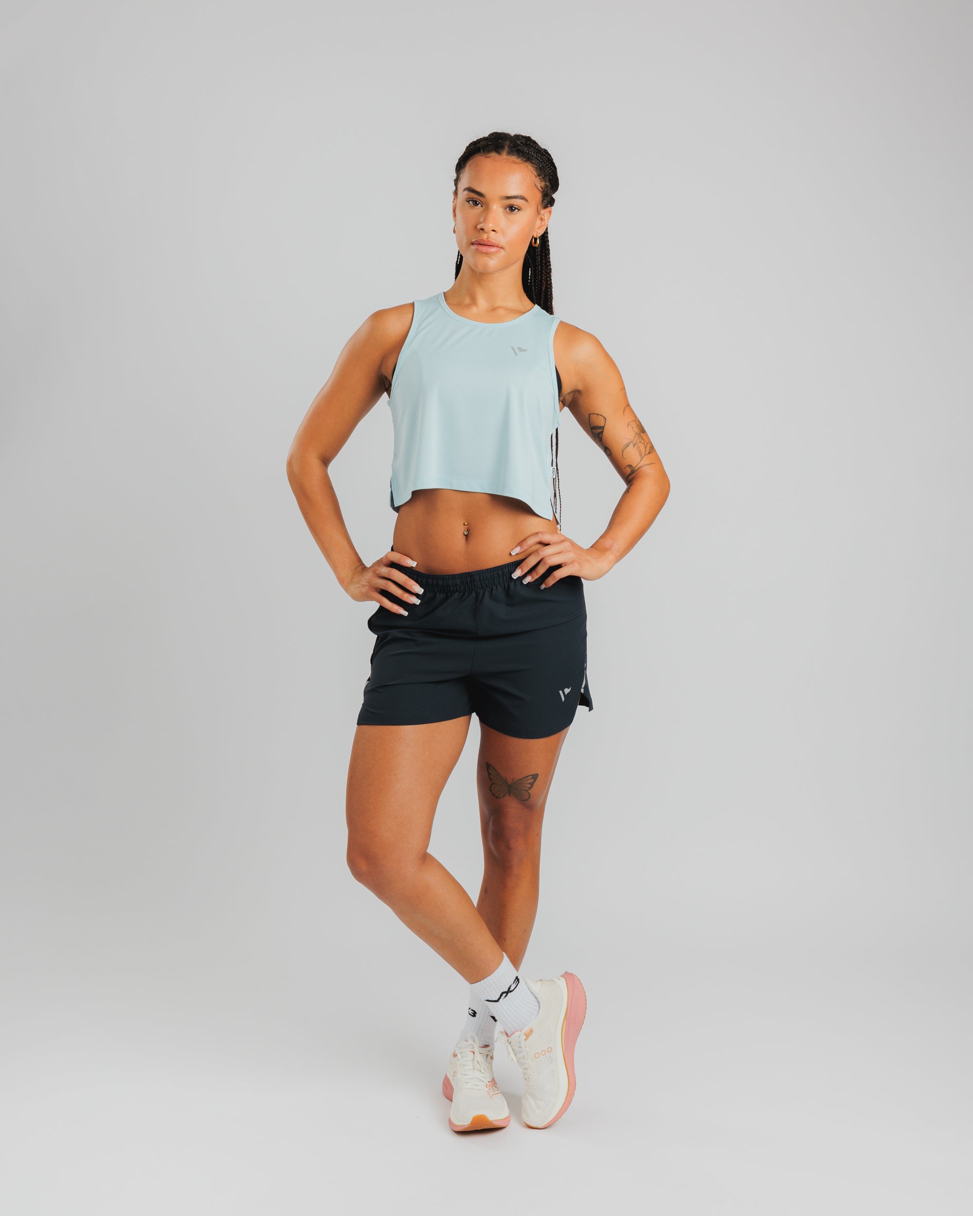 Swift Cropped Vest Women's - Sky Mist