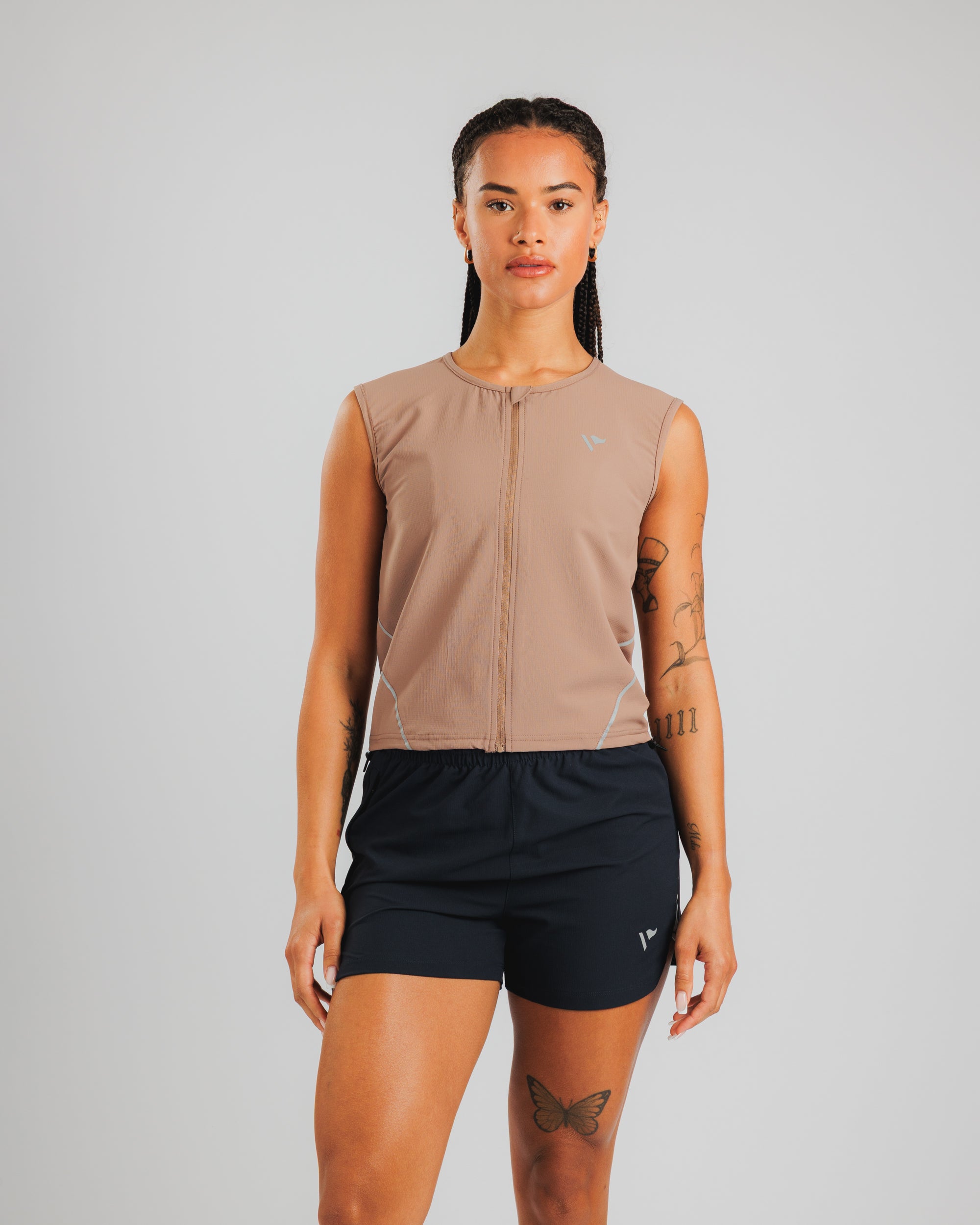 Pace Running Gilet Women's - Driftwood