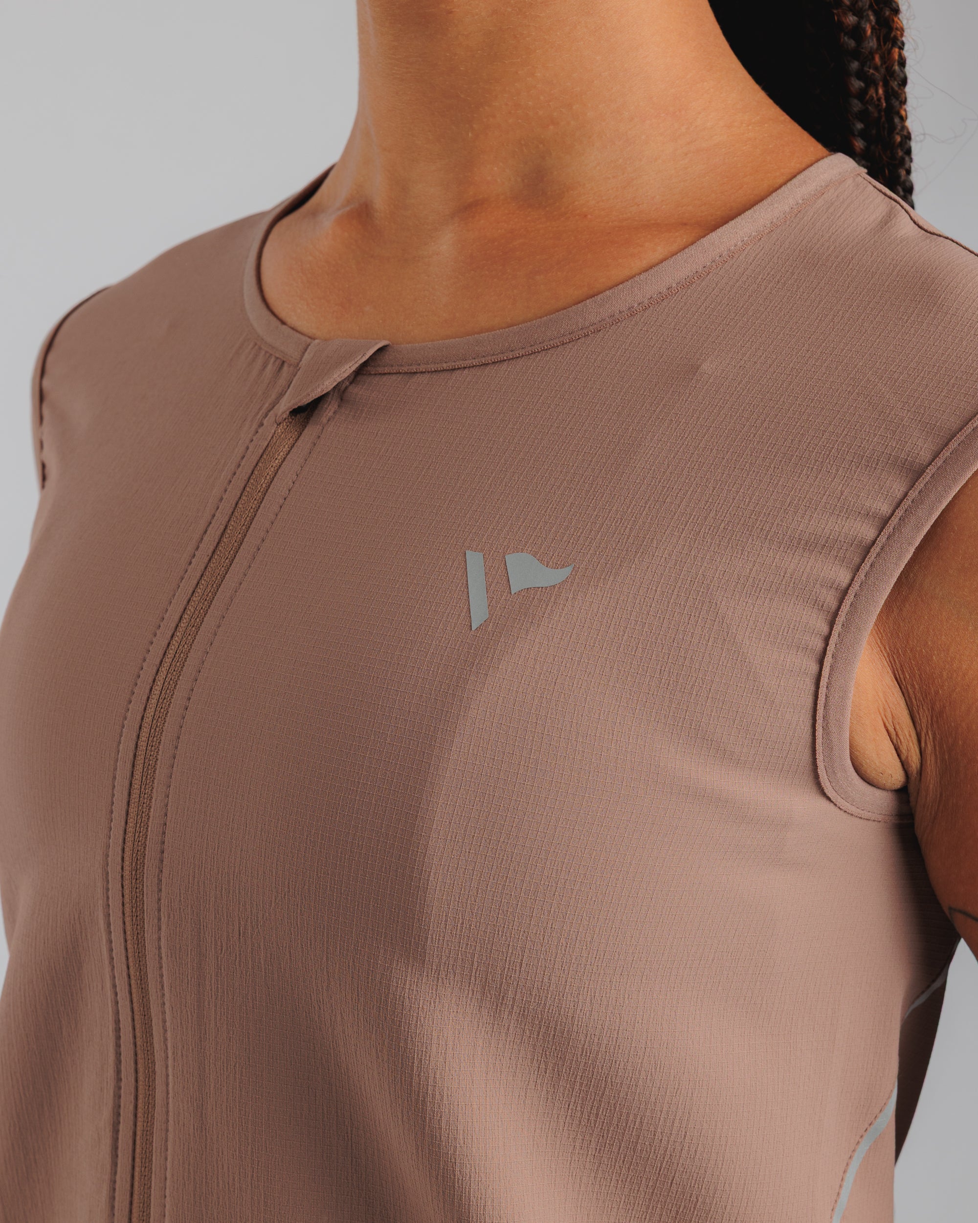 Pace Running Gilet Women's - Driftwood