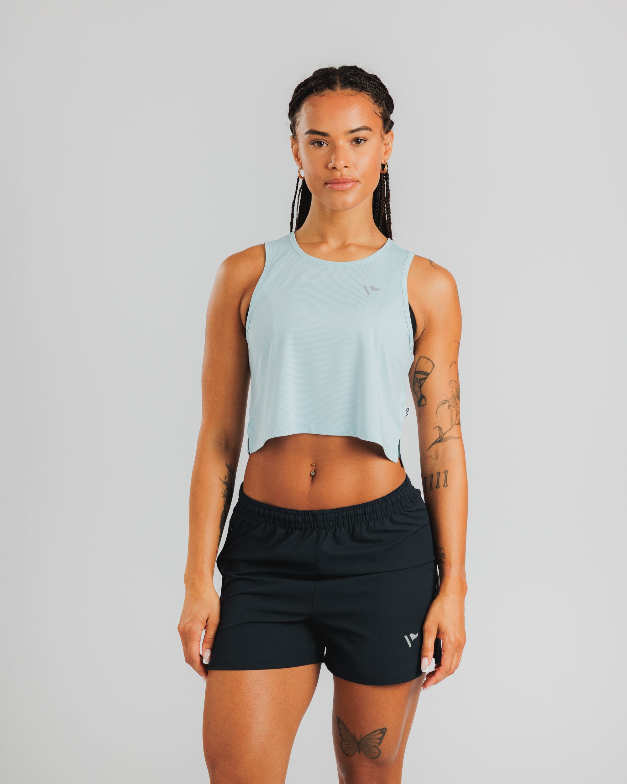 Swift Cropped Vest Women's - Sky Mist