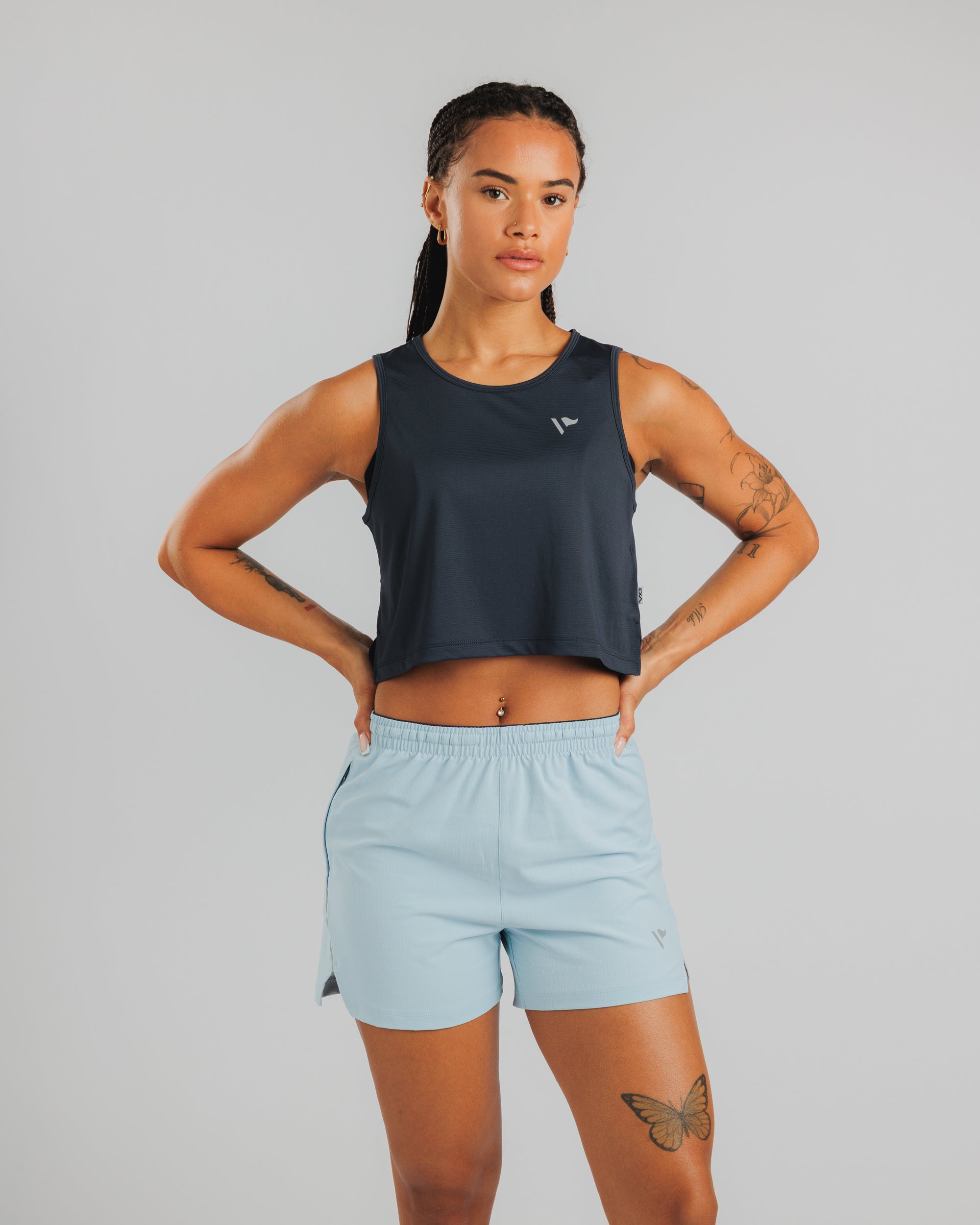 Swift Cropped Vest Women's - Faded Black