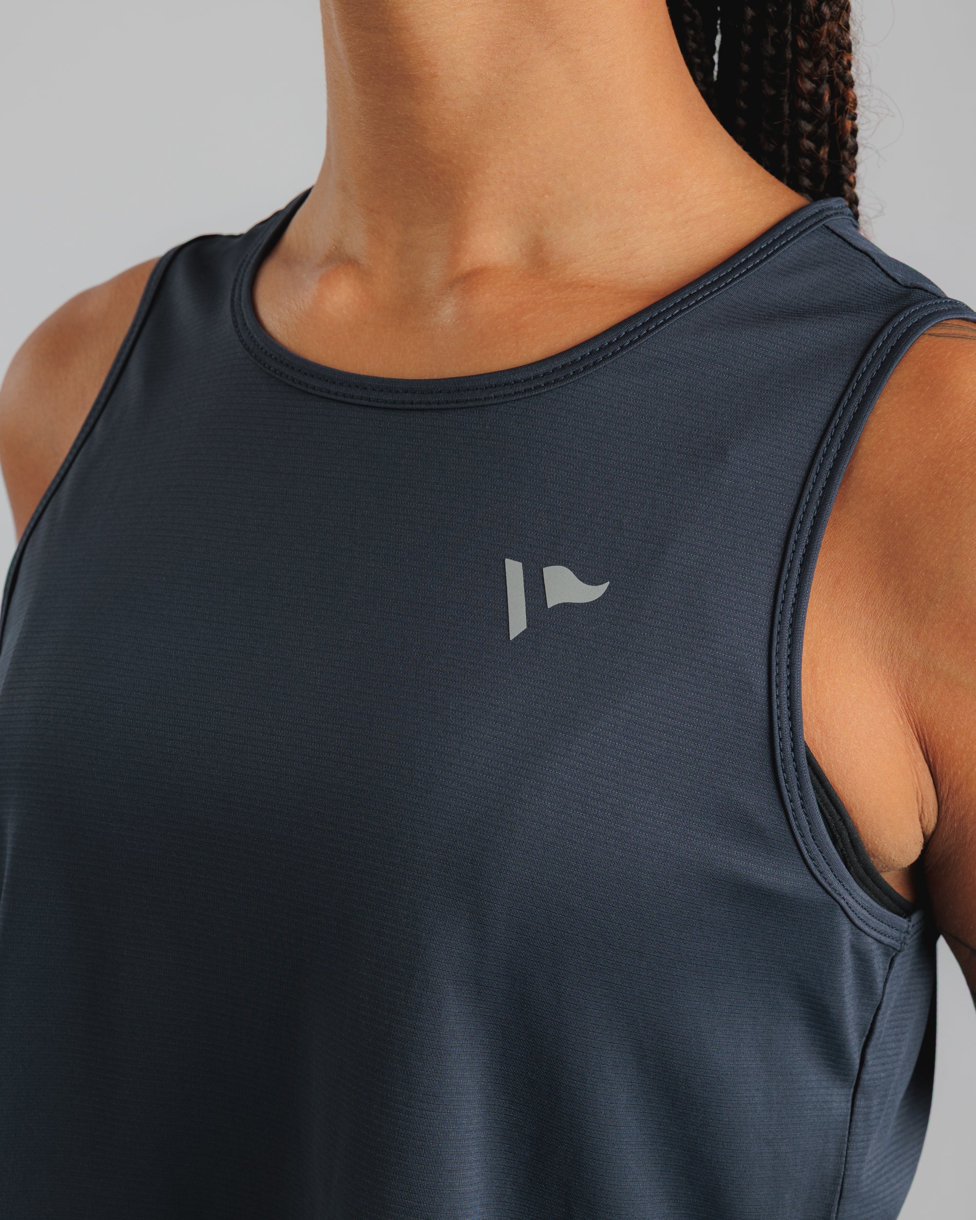 Swift Cropped Vest Women's - Faded Black