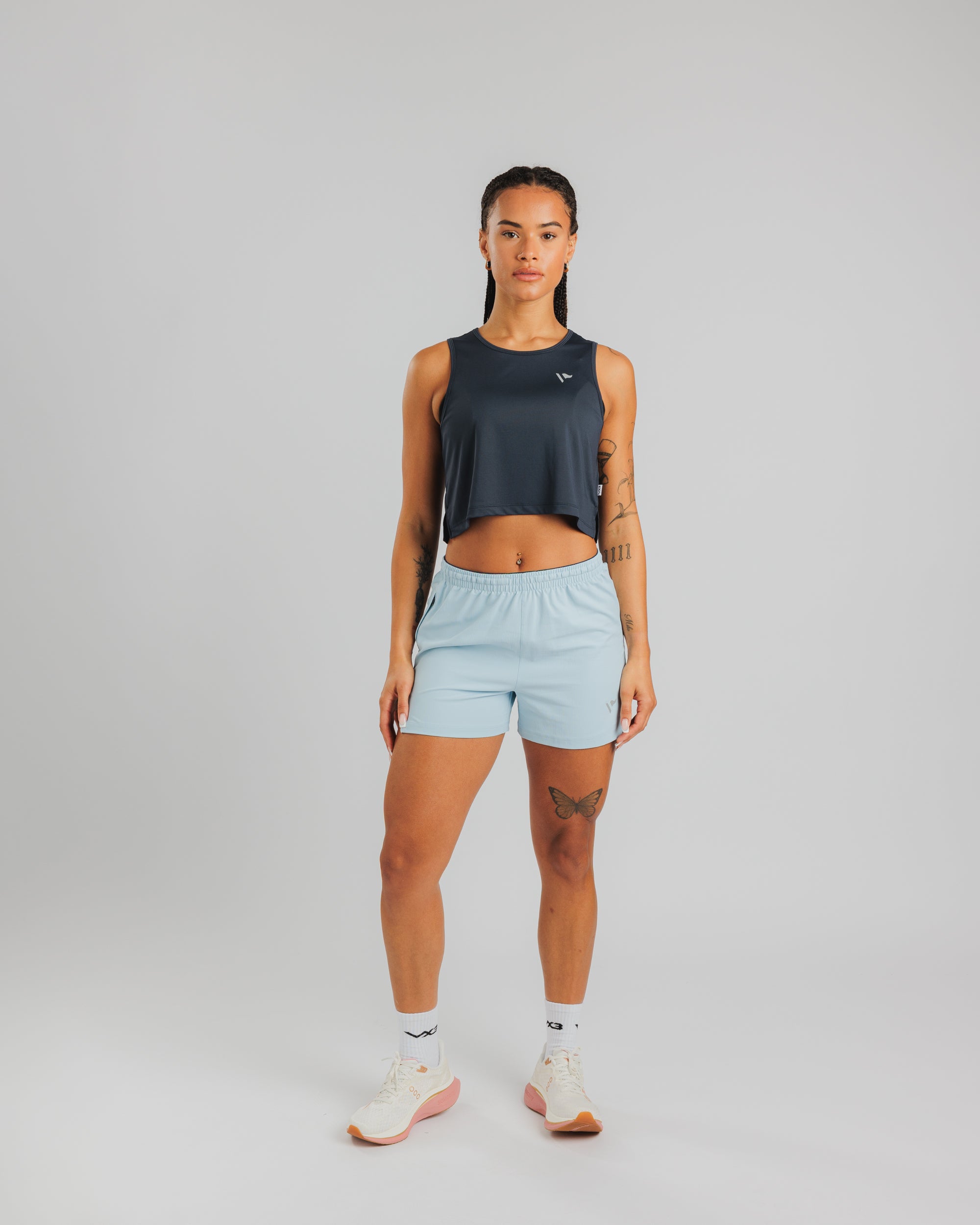 Swift Cropped Vest Women's - Faded Black