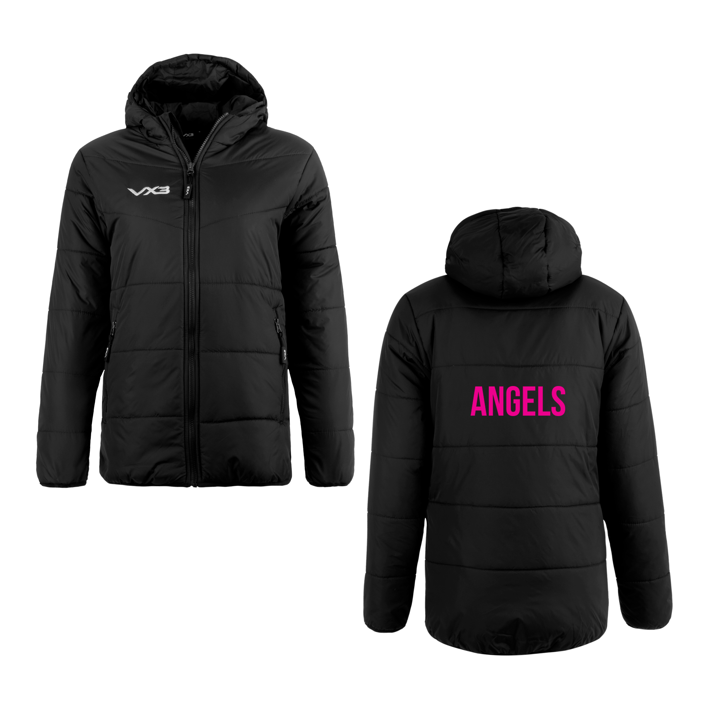 Angels Netball Lorica Quilted Jacket Ladies