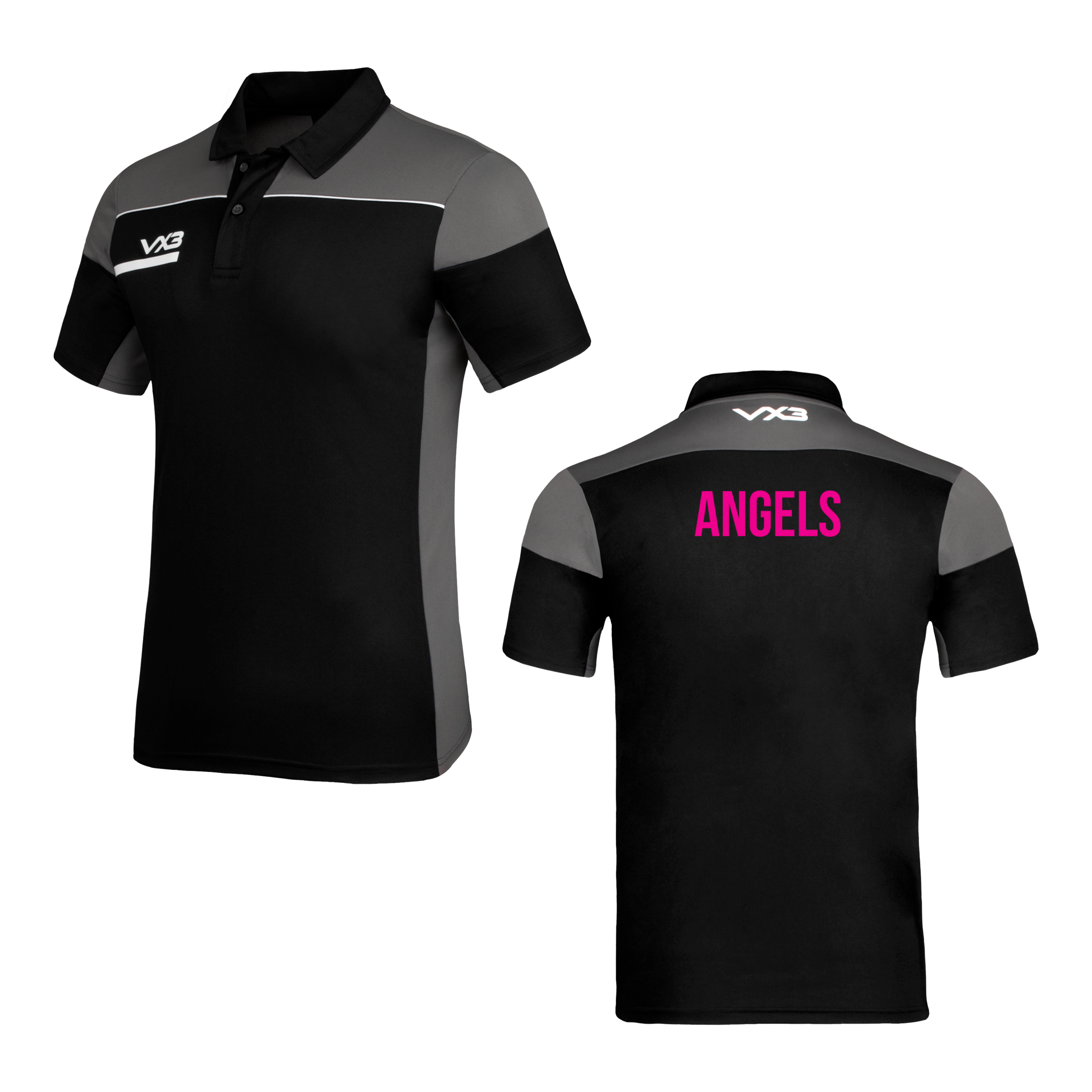 Angels Netball Opus Polo