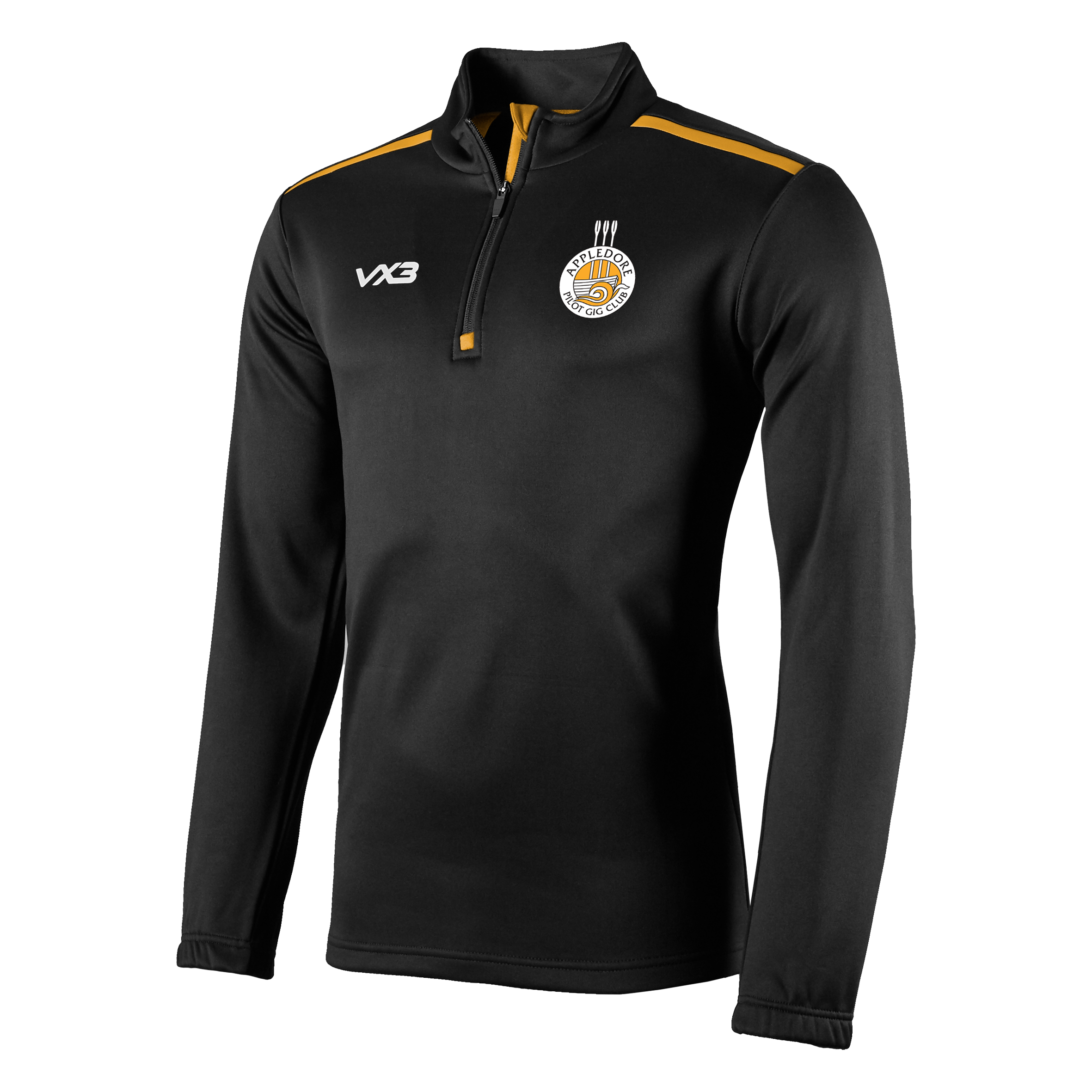Appledore Pilot Gig Club Fortis Quarter Zip Sweat