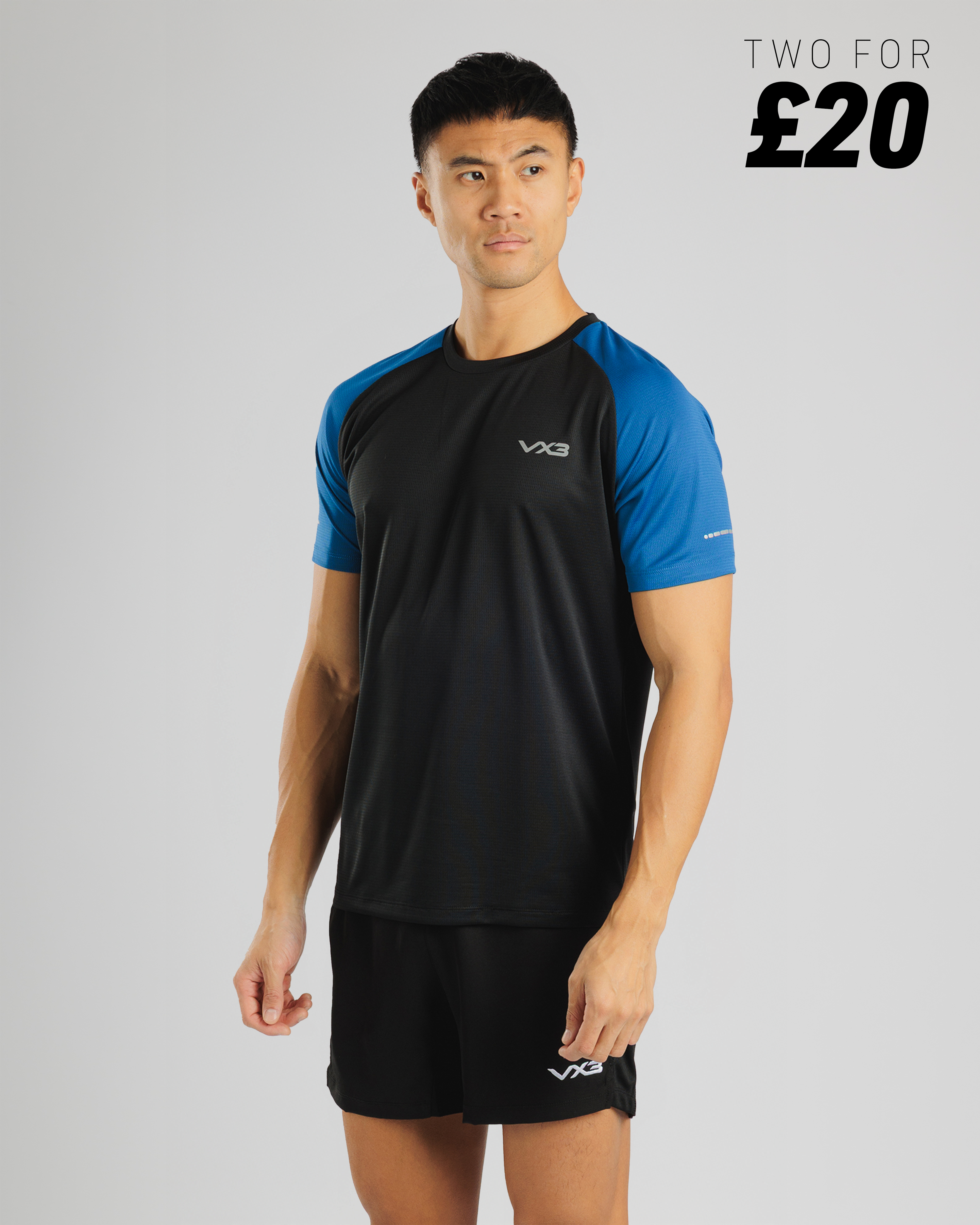 Aerowave T-Shirt- Black/Blue