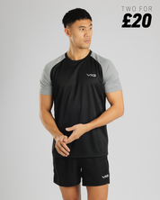 Aerowave T-Shirt- Black/Grey