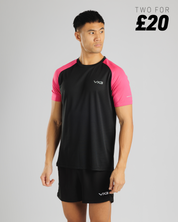 Aerowave T-Shirt- Black/Pink