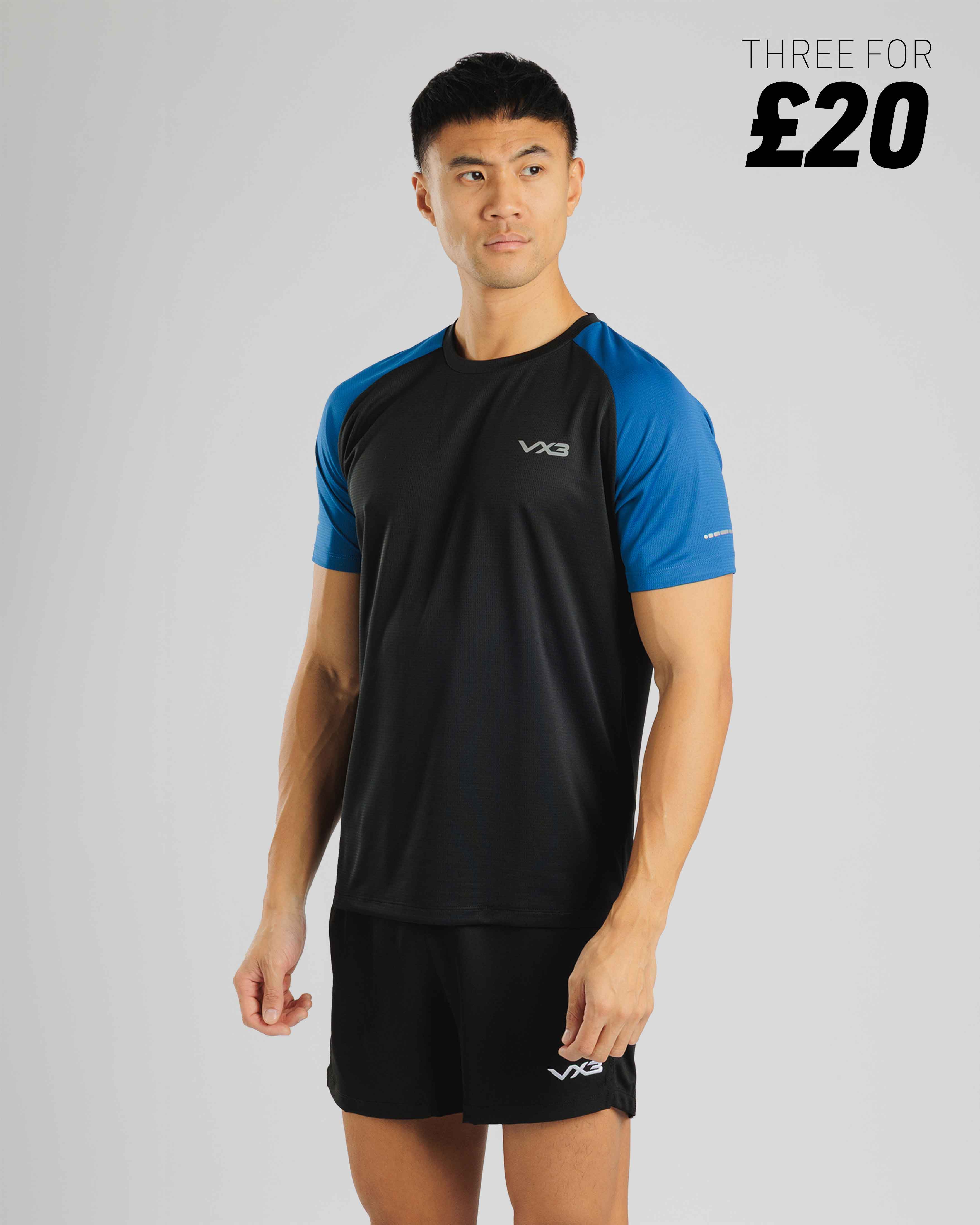 Aerowave T-Shirt- Black/Blue